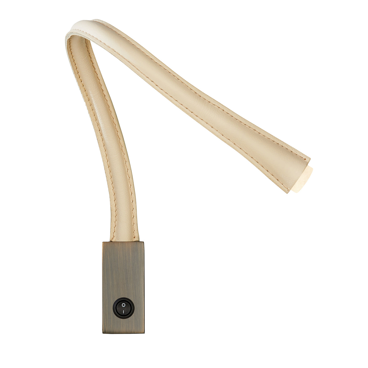 Flexiled AP Ivory Leather Wall Lamp by King & Roselli - Main view