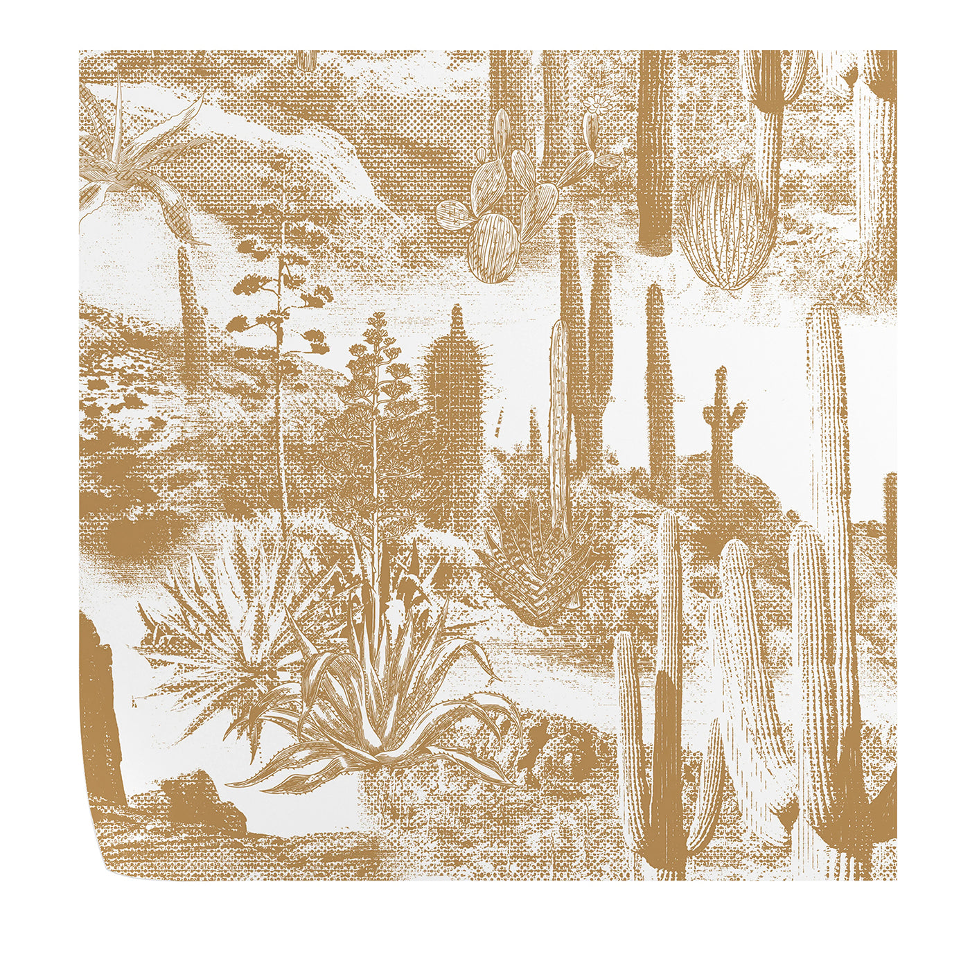 Papier peint Cactus Landscape Boho - Vue principale