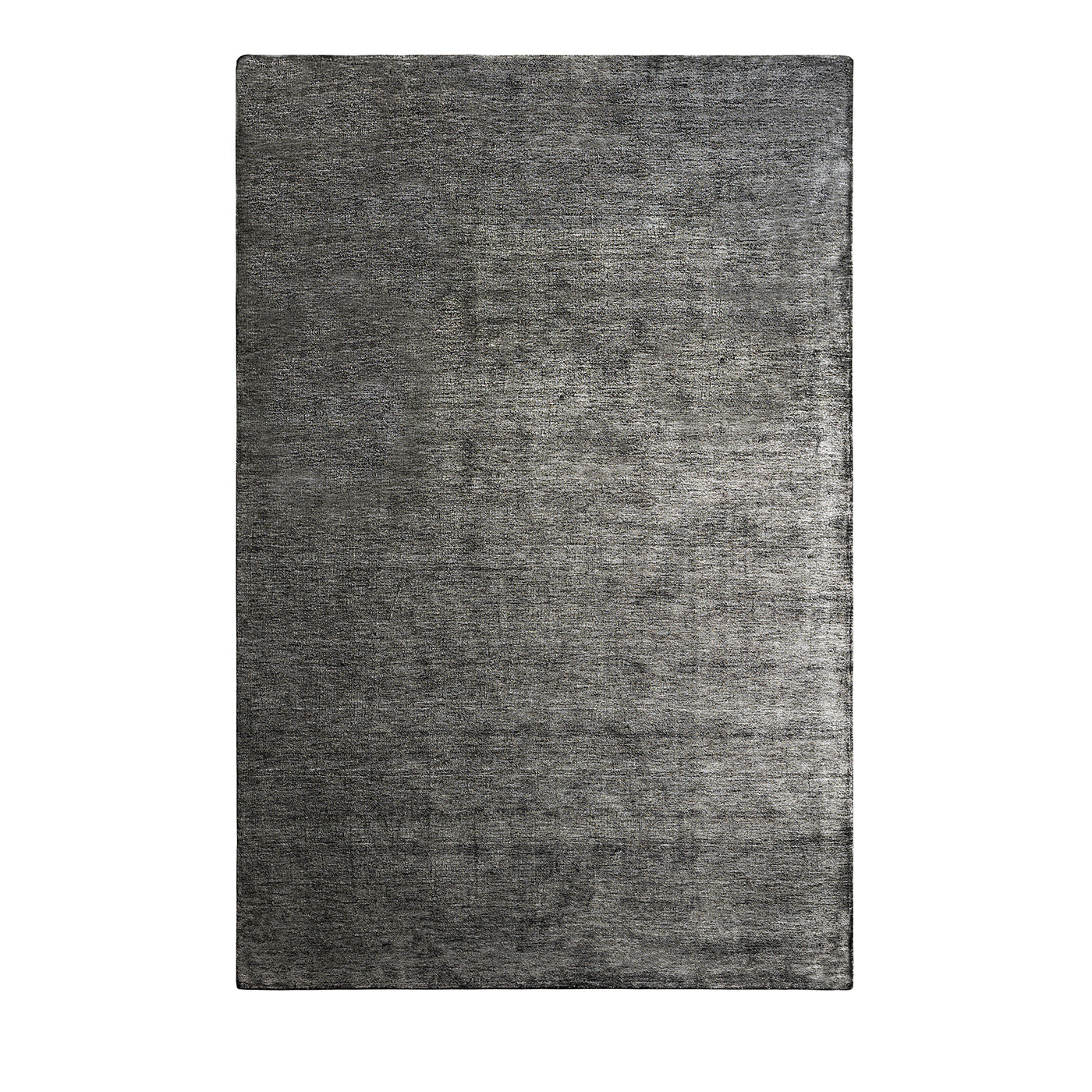 Bamboo Shaded Rectangular Black Bamboo Silk Rug - Main view