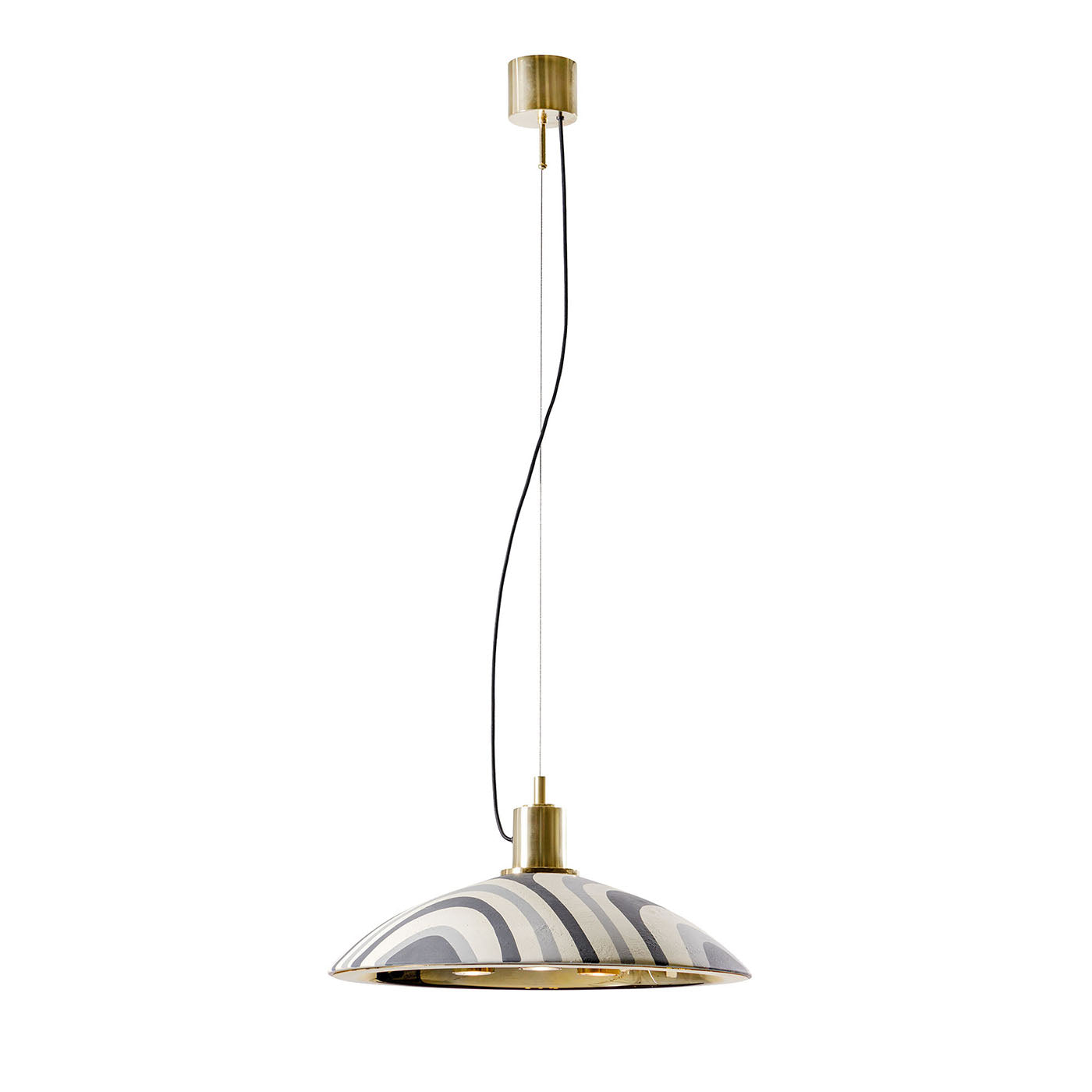 7306/G Patterned Gray-Toned Pendant Lamp - Main view