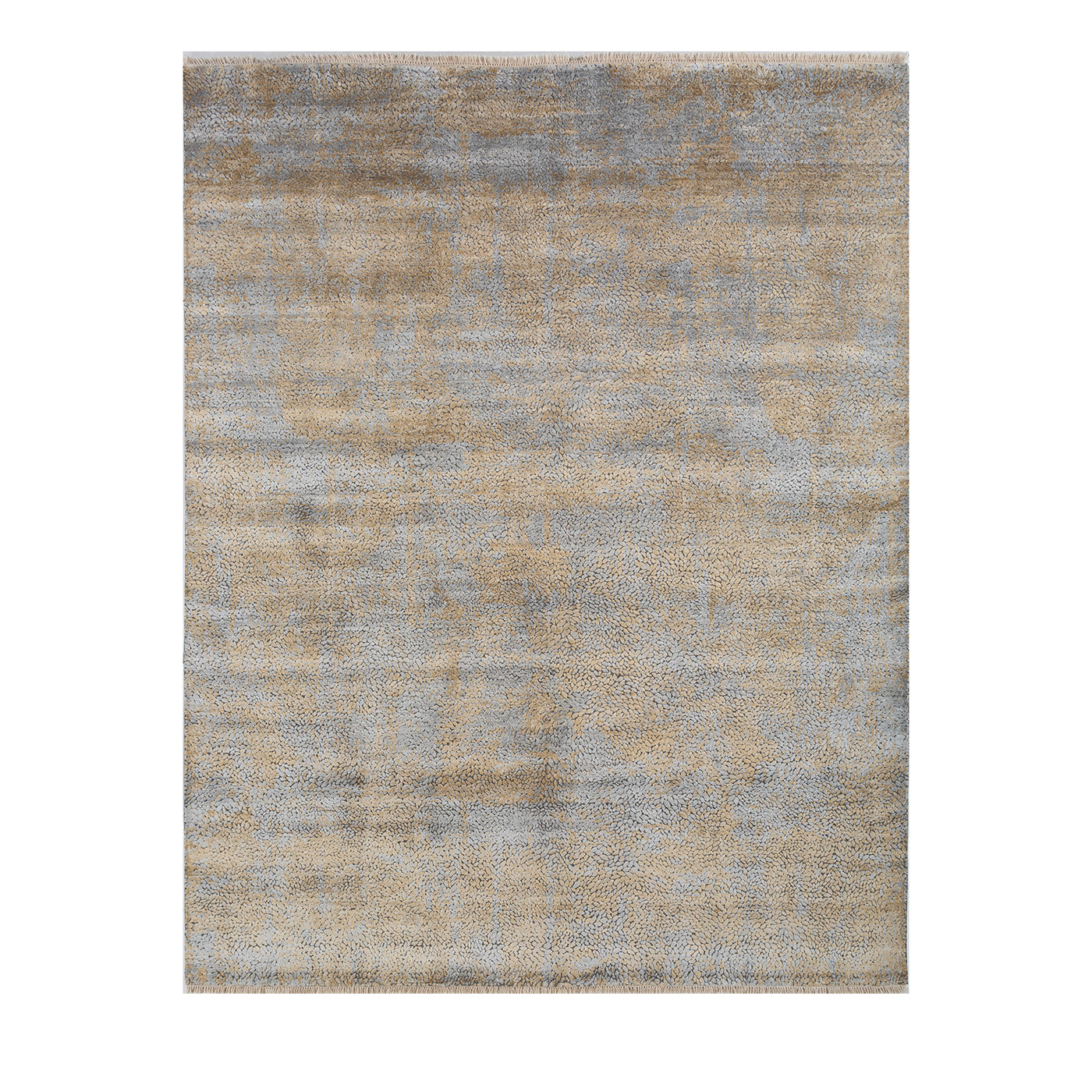 Textured Neutrals Clay & Honey Hand Knotted Rug - Main view