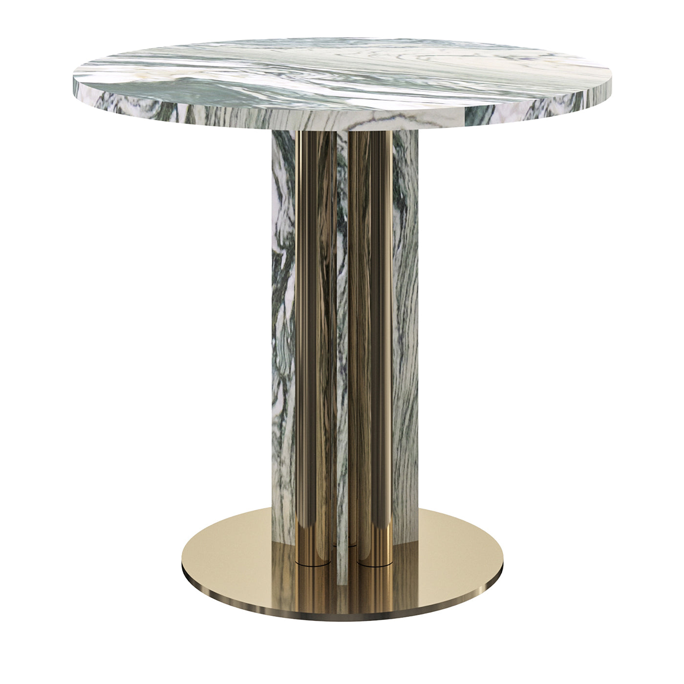 Haru Cipollino Verde Marble Side Table by Paolo Ciacci - Main view