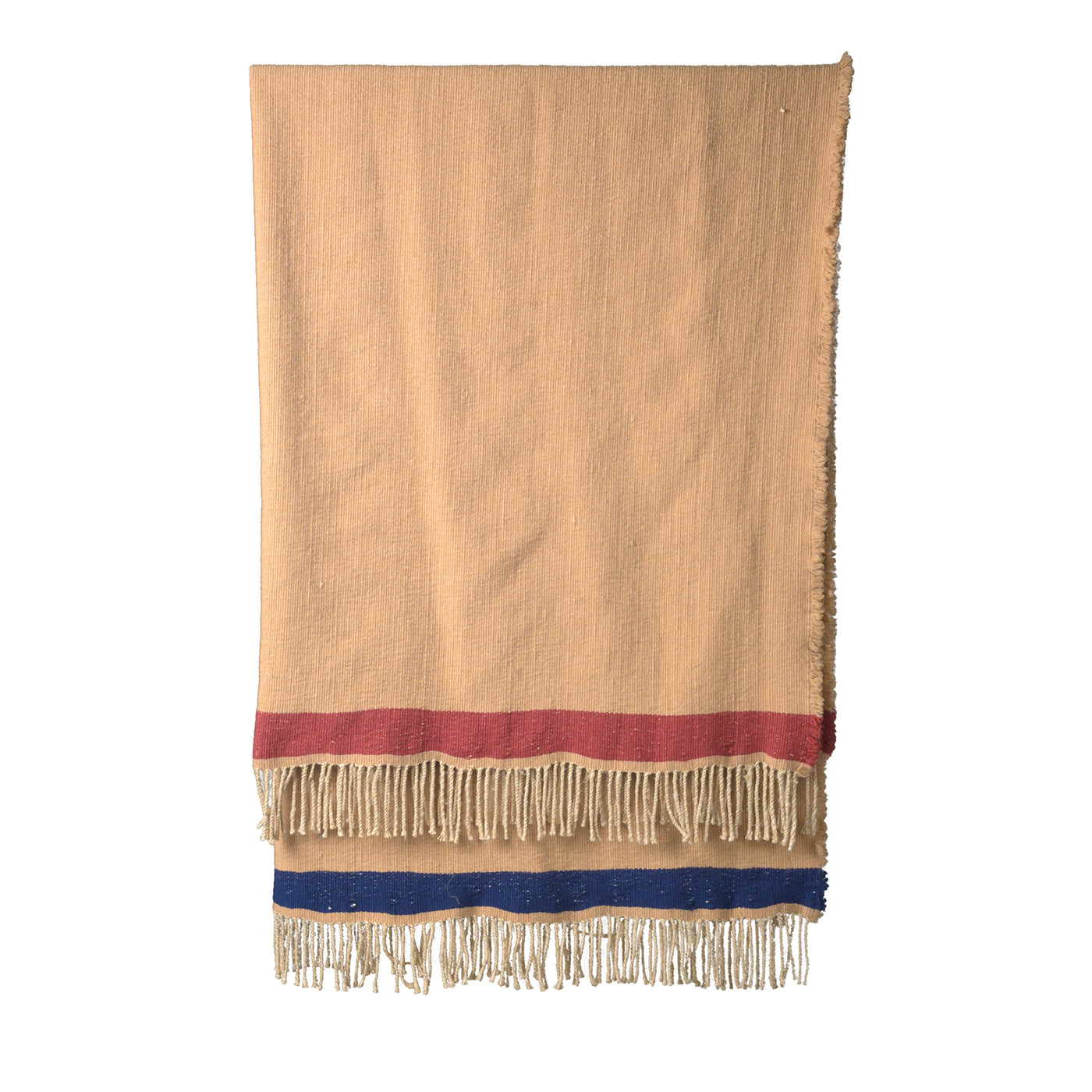 Antigua Fringed Polychrome Silk-Blend Blanket #1 - Main view