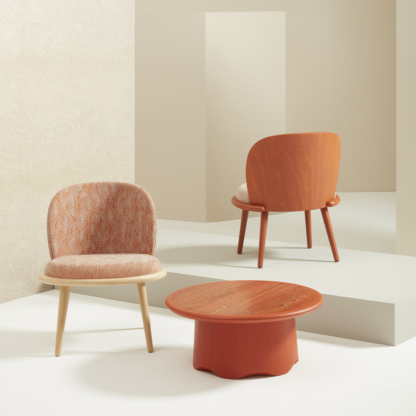 Veretta 927 Patterned Lounge Chair by Cristina Celestino - Alternative view 2