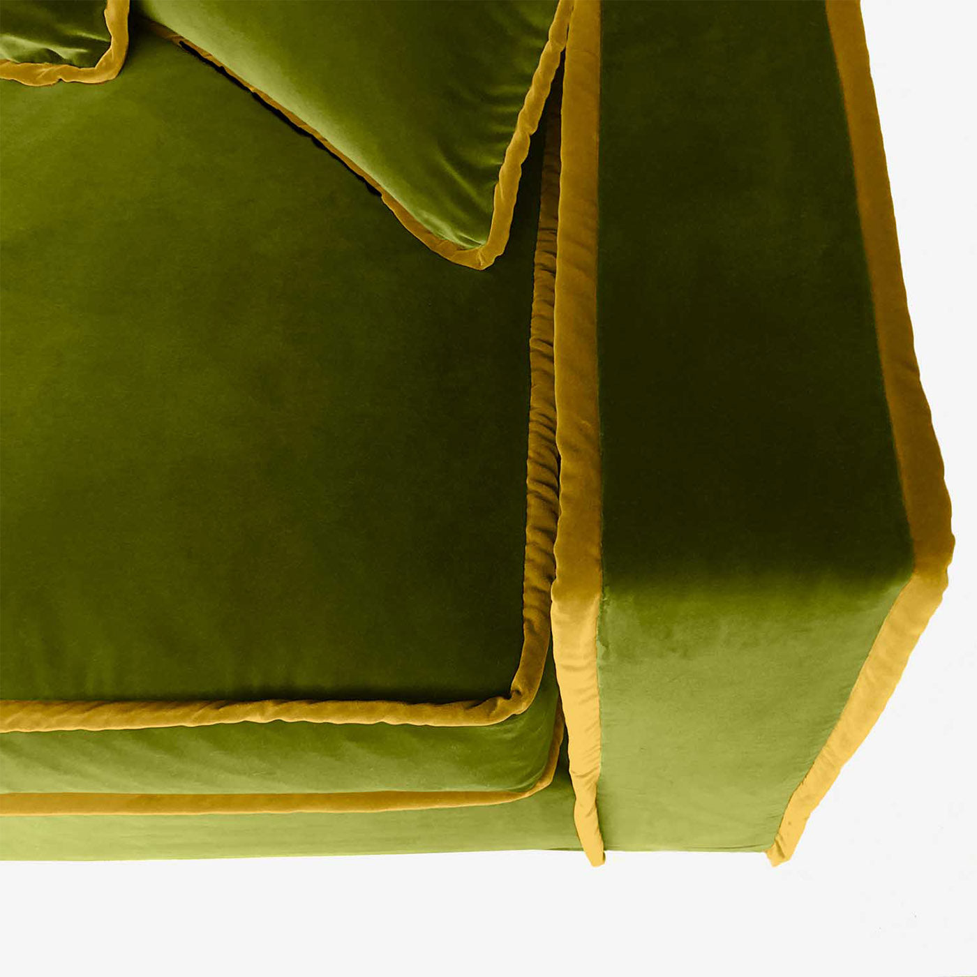 Rafaella Grün &amp; Gold Samt 3-Sitzer Sofa - Alternative Ansicht 1