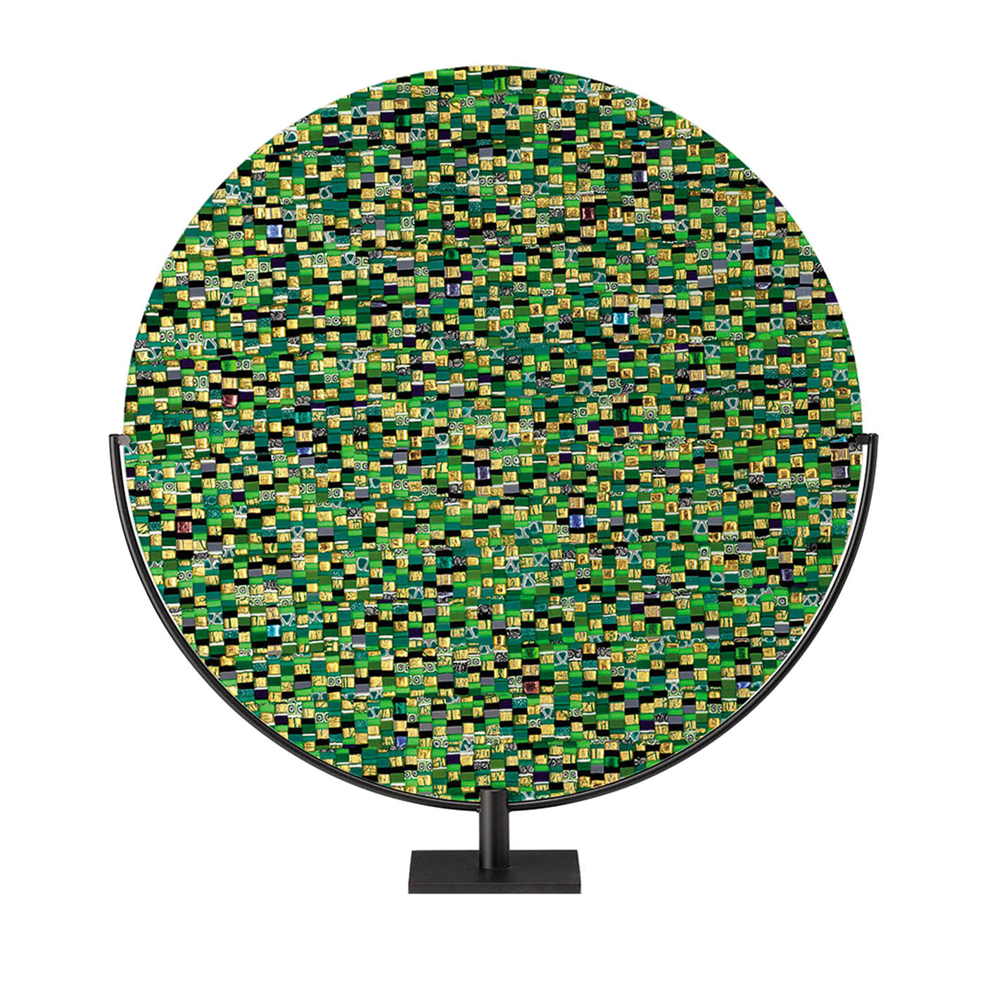 Escultura disco verde sol - Vista principal