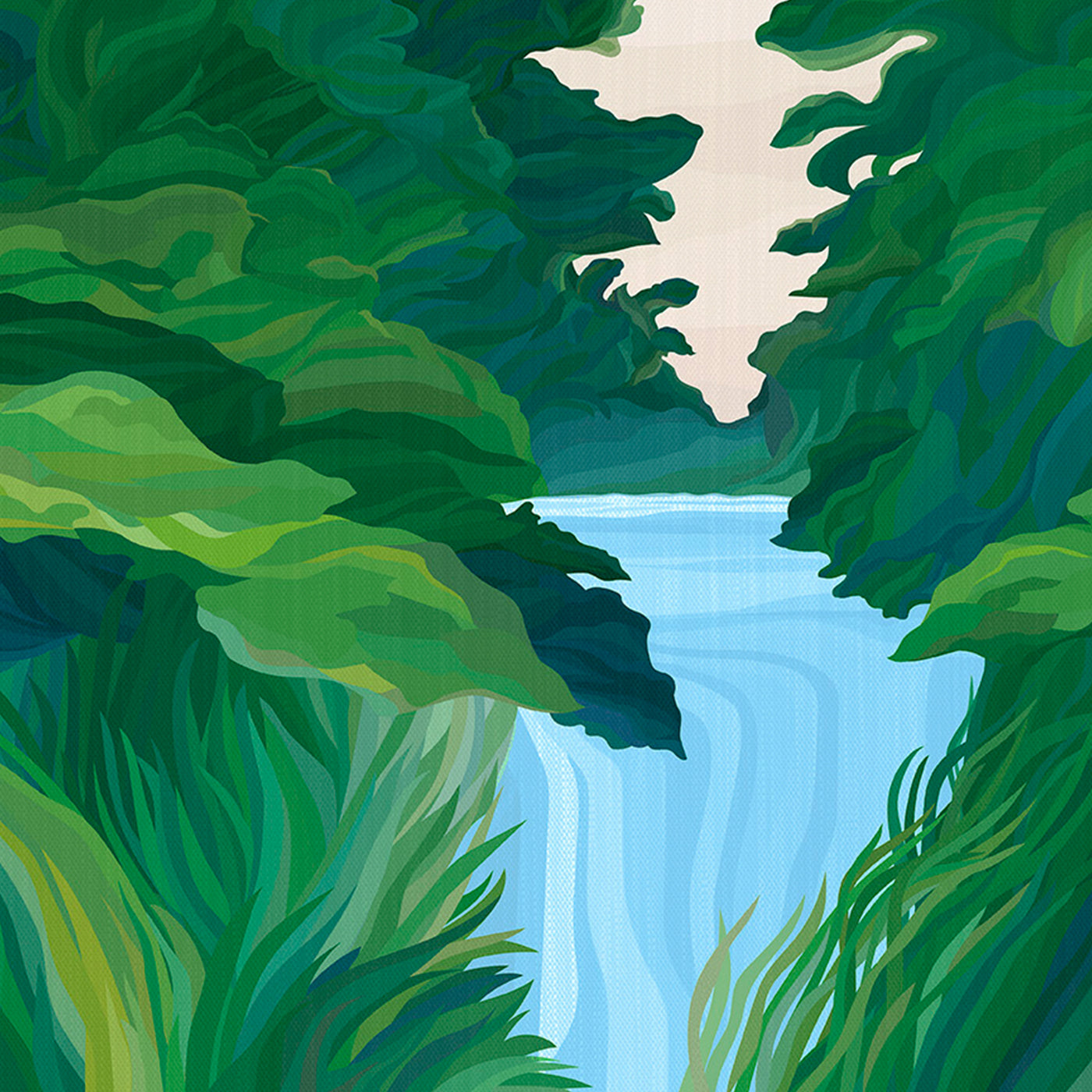 Papel pintado La Cascade de Laura Pozzi - Vista alternativa 1