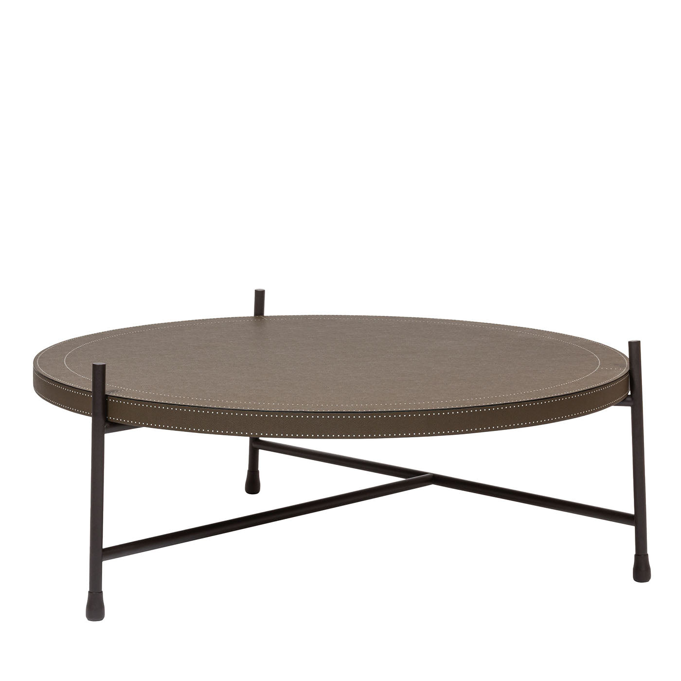 Oblivion Brown Round Coffee Table (Large) - Main view