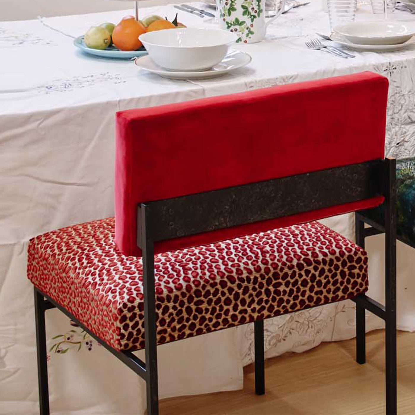 Aurea Red Velvet Chair by CtrlZak and Davide Barzaghi - Alternative view 3