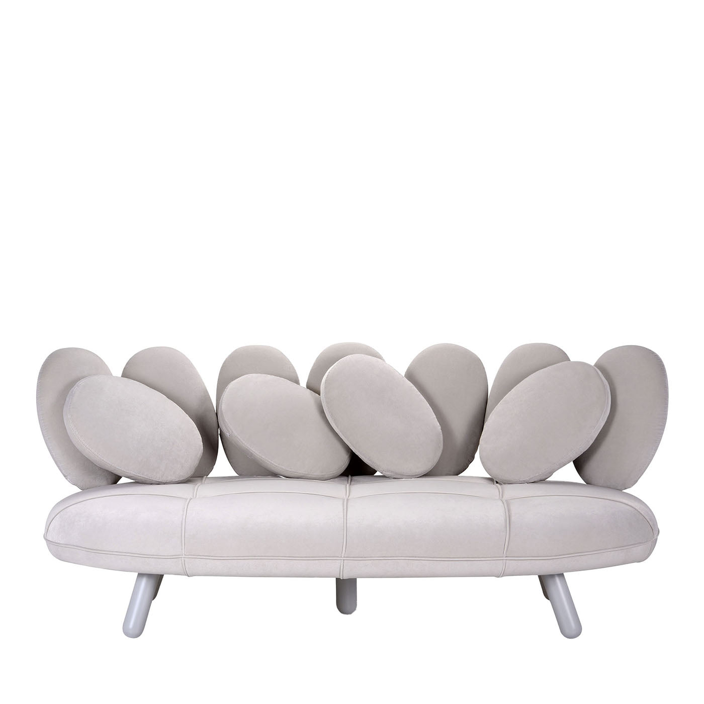 Jelly Gray 3-Seater Sofa By Simone Micheli - Main view