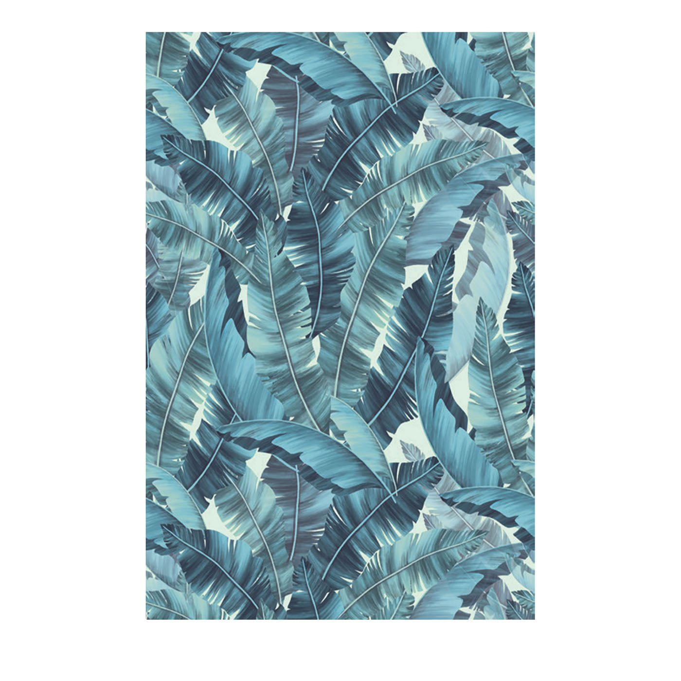 Blue Leaf Facade 22 Outdoor Wallpaper - Main view