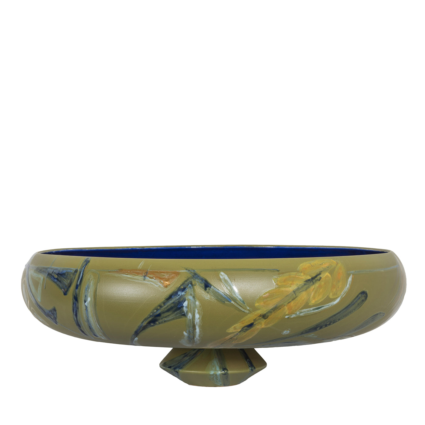 Centrotavola in ceramica dipinto a mano Panarea - Vista principale