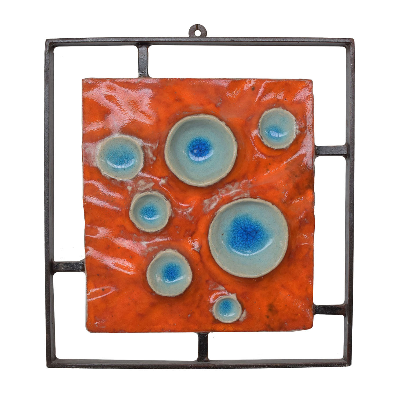Vulcani Fiery Ceramic Art Piece - Main view