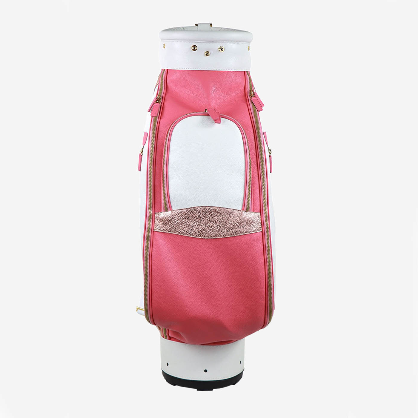 Bolsa de golf de piel rosa y blanca Imperiale - Vista alternativa 2