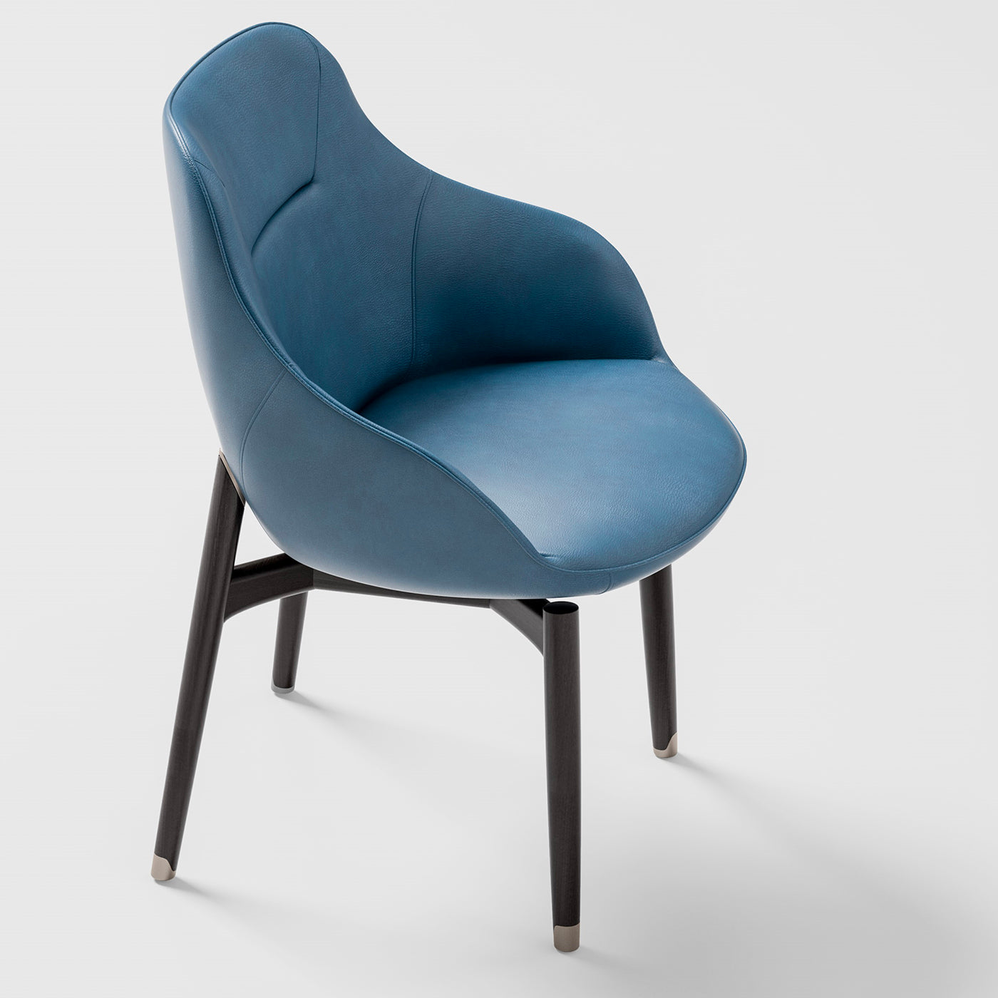 Blue Leather Chair - Alternative view 1