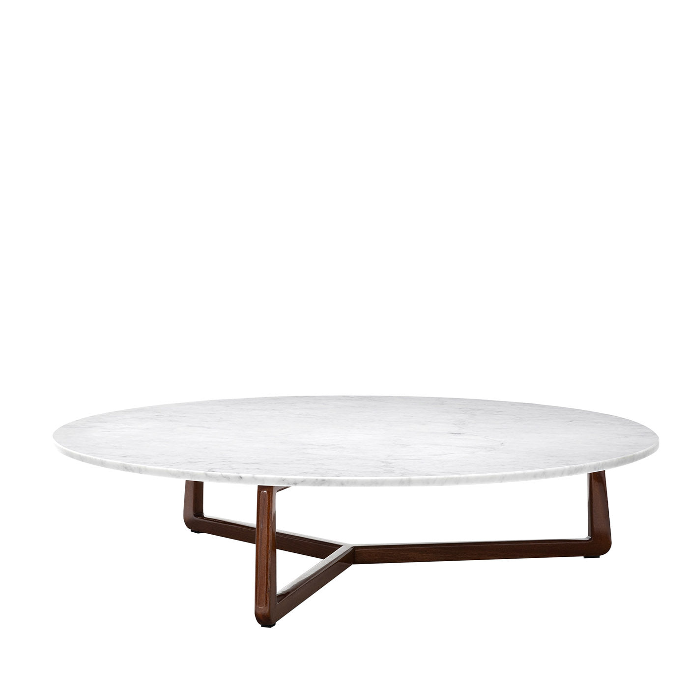 Sunset Round Lucido Mediterraneo + Carrara Coffee Table by Paola Navone - Main view