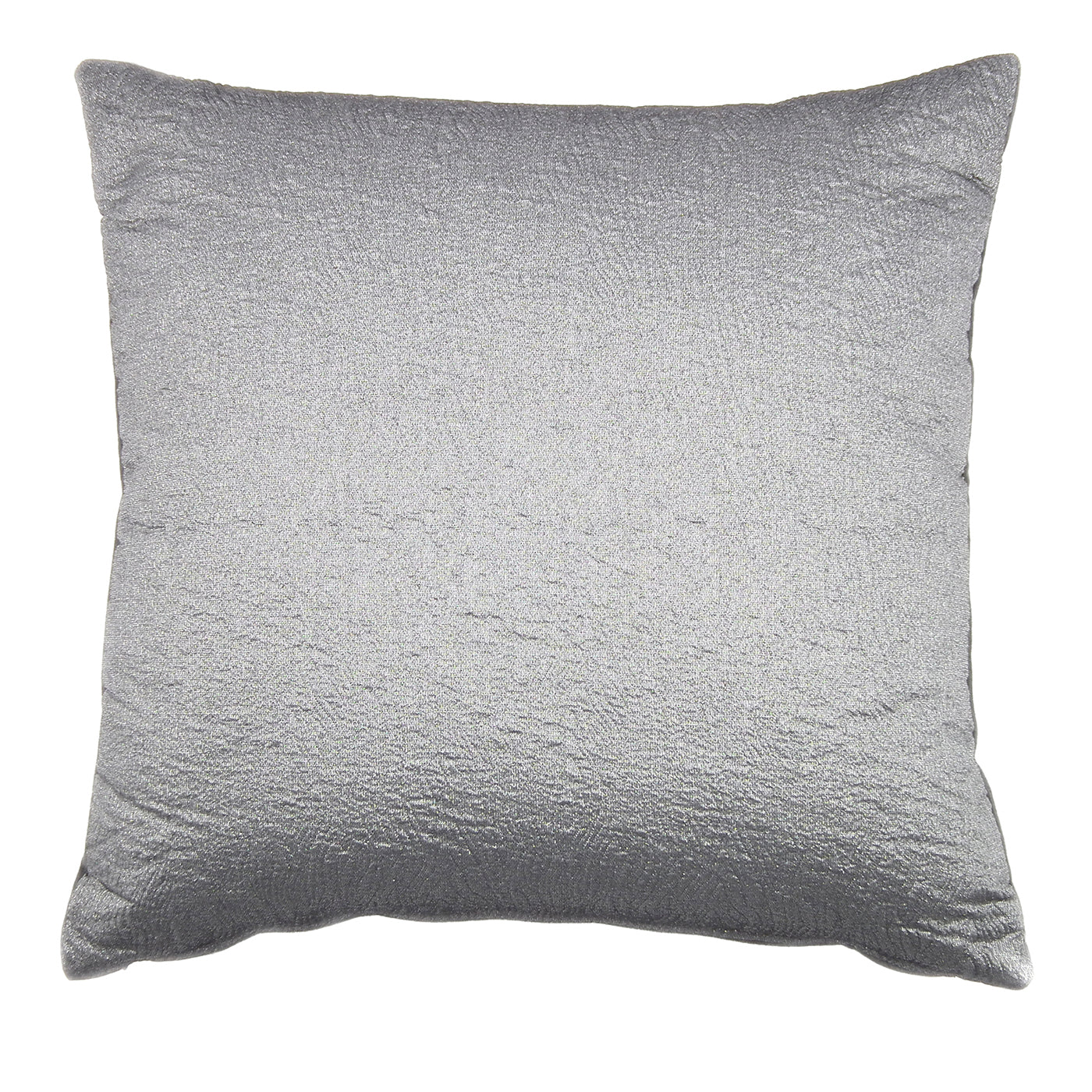 Silver square Carrè Cushion in Dry Coktail Jacquard Fabric - Main view