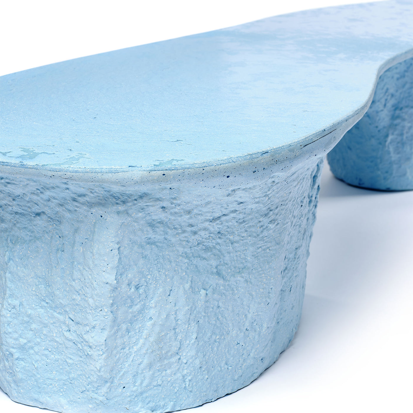 Blue Cliffs Light Blue Glebanite Bench - Alternative view 1