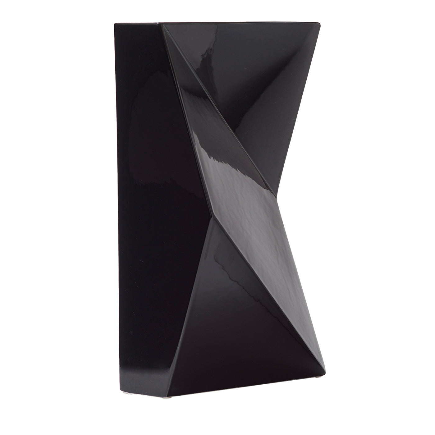 Schwarze Verso-Vase von Antonio Saporito - Hauptansicht