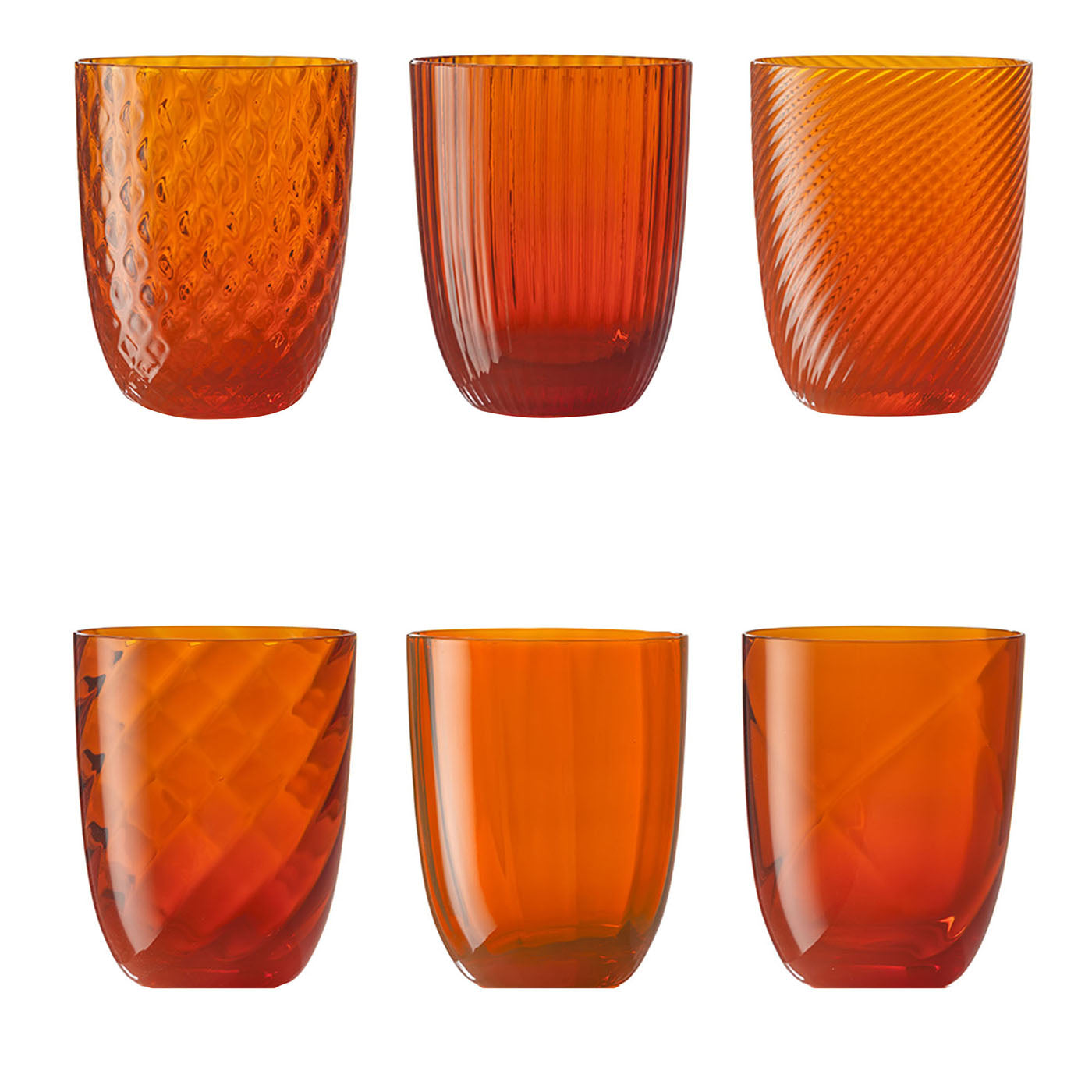Idra Orange Set de 6 Vasos de Agua Surtidos - Vista principal