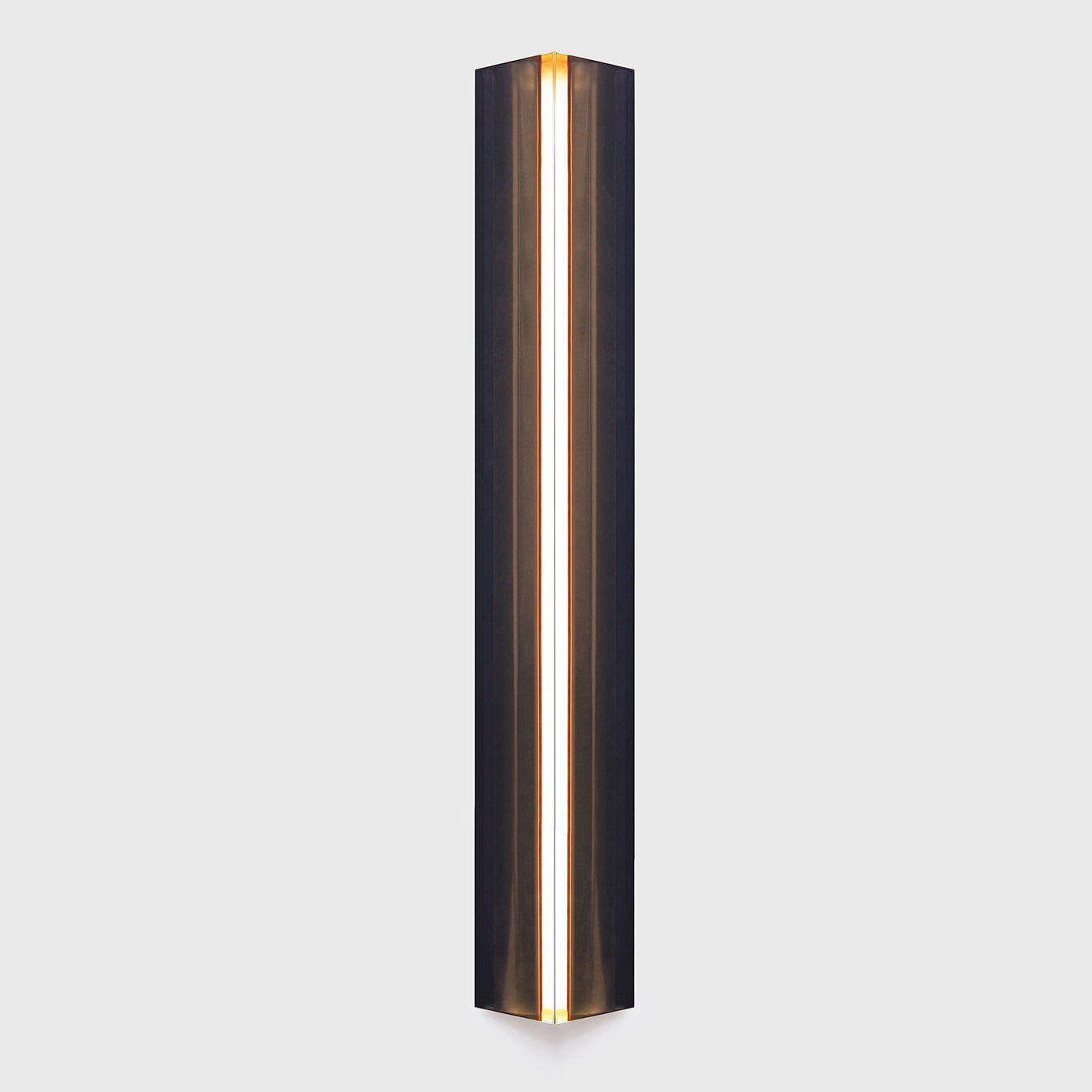 Spettro Tall Black and Steel Sconce - Alternative view 2