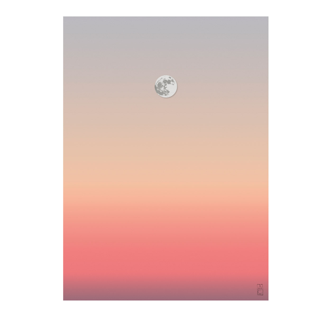 White Moon 03 Print  - Vue principale