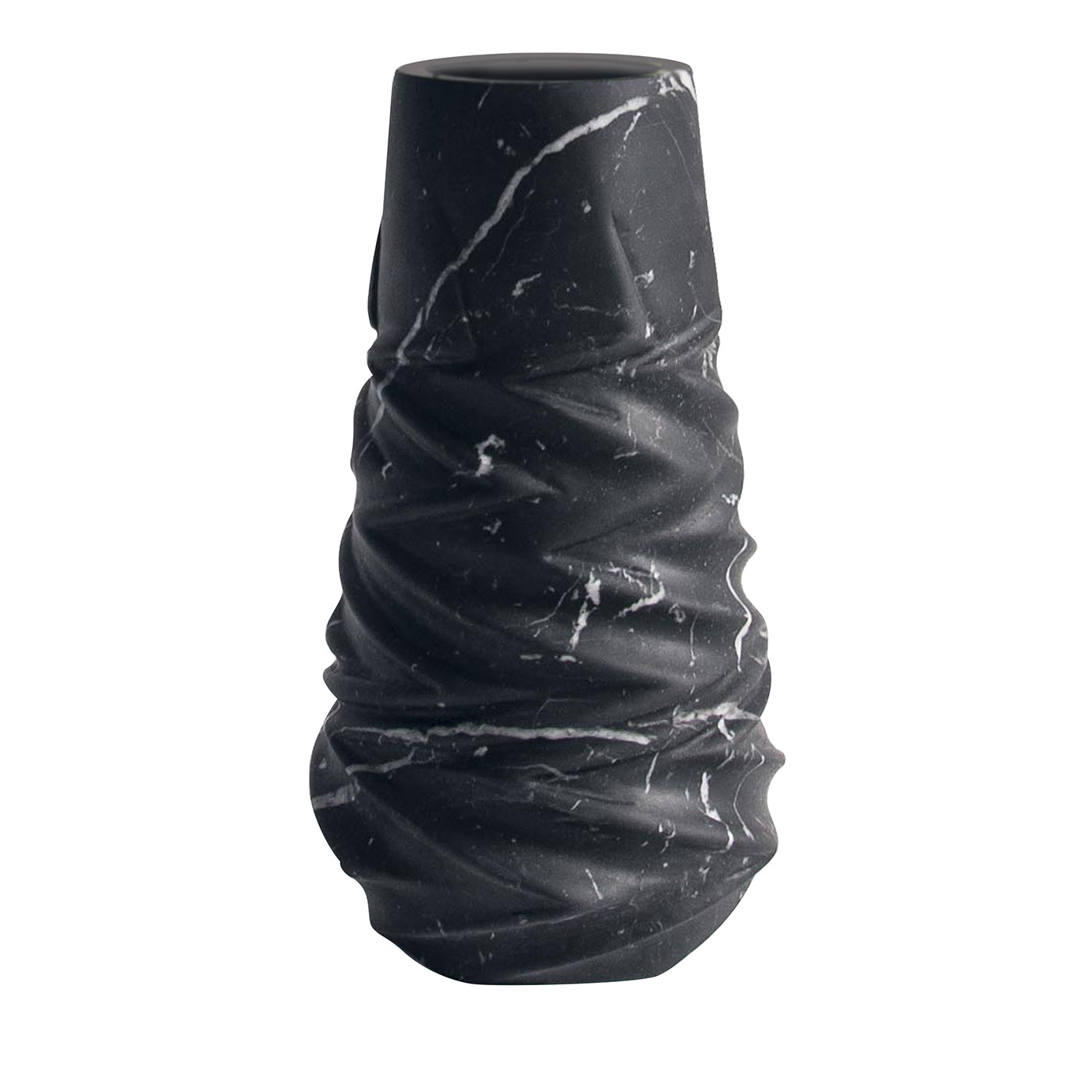 jarrón Rock de mármol negro de Jacopo Simonetti - Vista principal