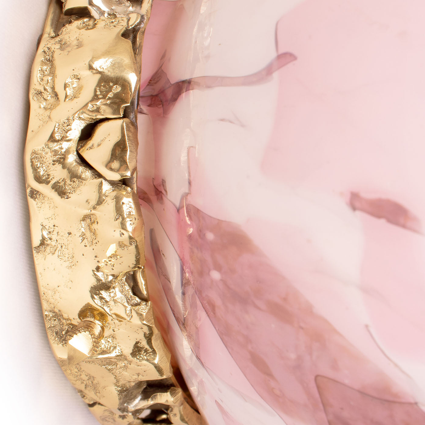 Pink Murano Glass Crown Wall Lamp - Alternative view 1