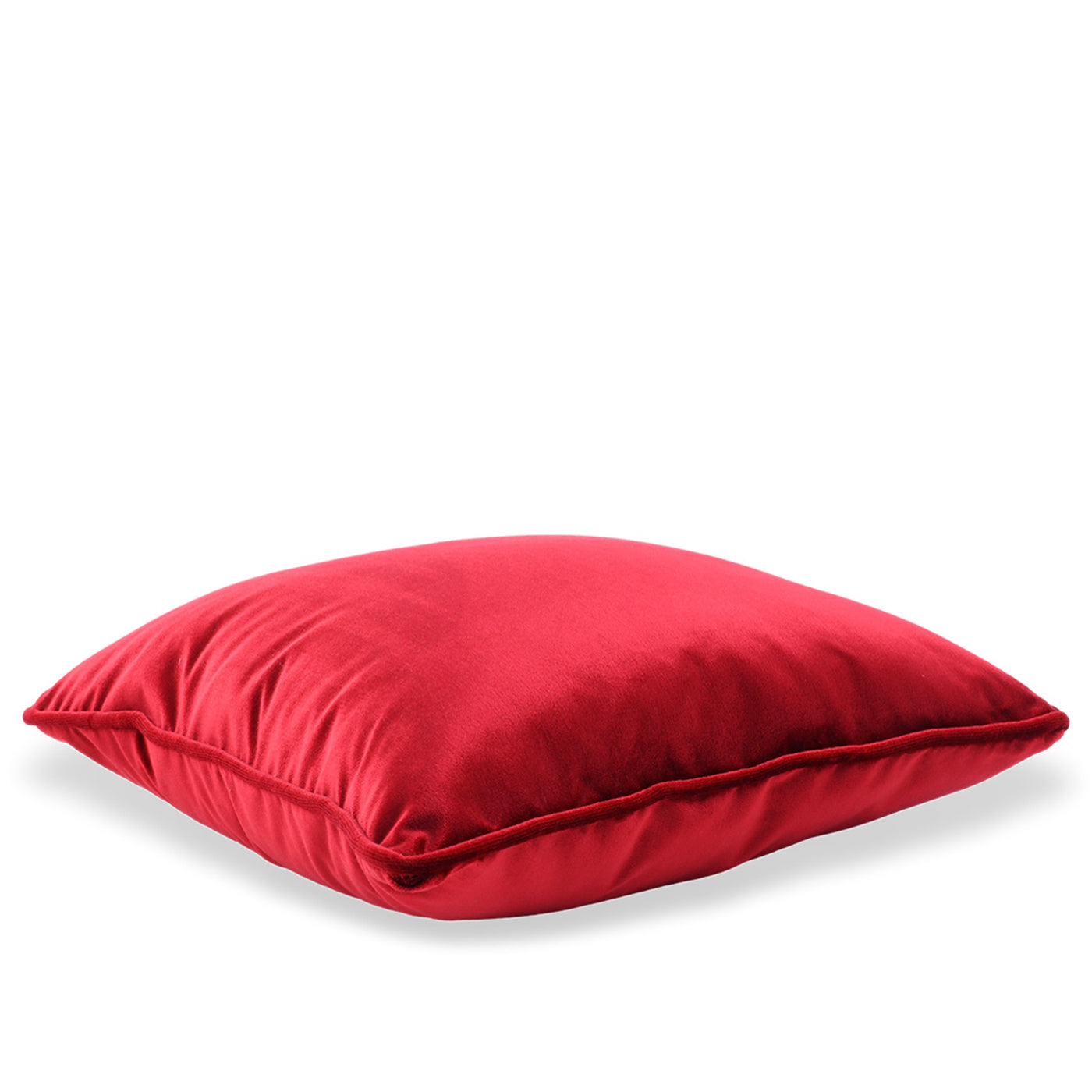 Red Silk Velvet Carrè Cushion - Alternative view 1