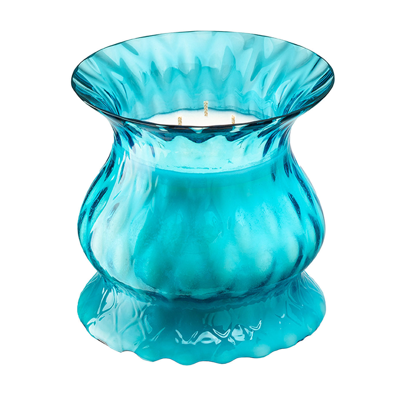 Aquamarine Tulip Candle Aina Kari | Artemest