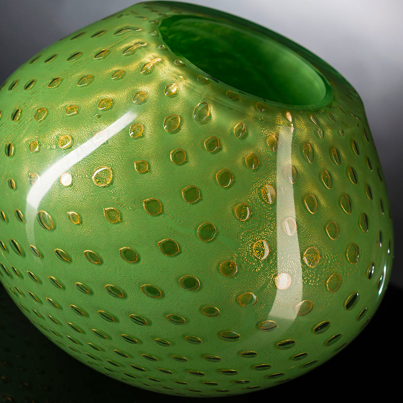 Mocenigo Sfera Gold & Green Vase - Alternative view 1