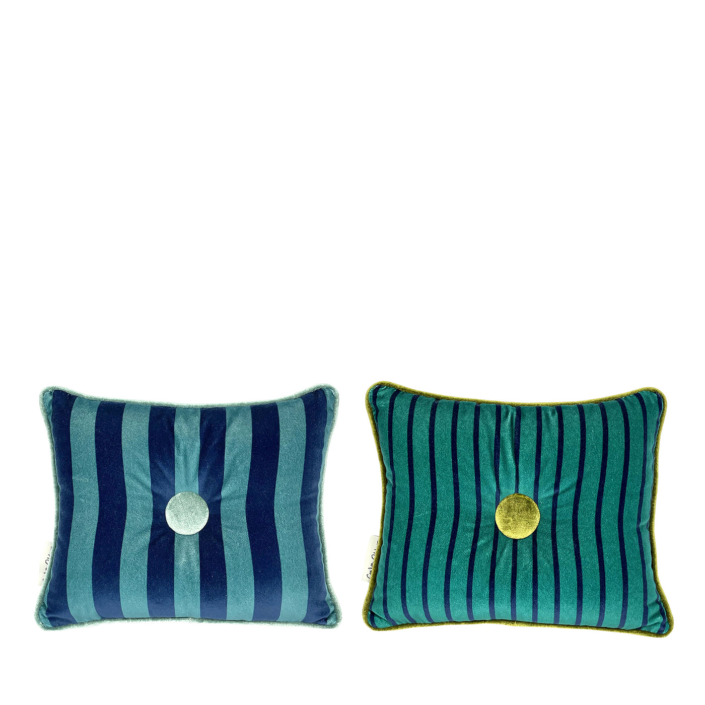 Cojines Sweet Pillow Azul Báltico y Verde Pavo Real - Vista principal