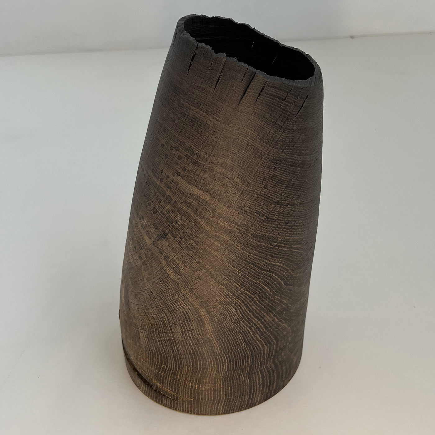 Vase creux en chêne fossile #2 - Vue alternative 3
