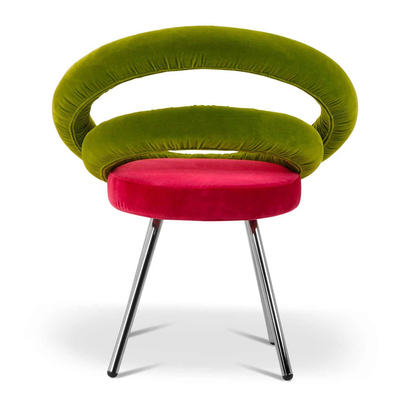 Circle Green & Red Armchair by Roberto Giacomucci & Nicola Cerasa - Alternative view 2