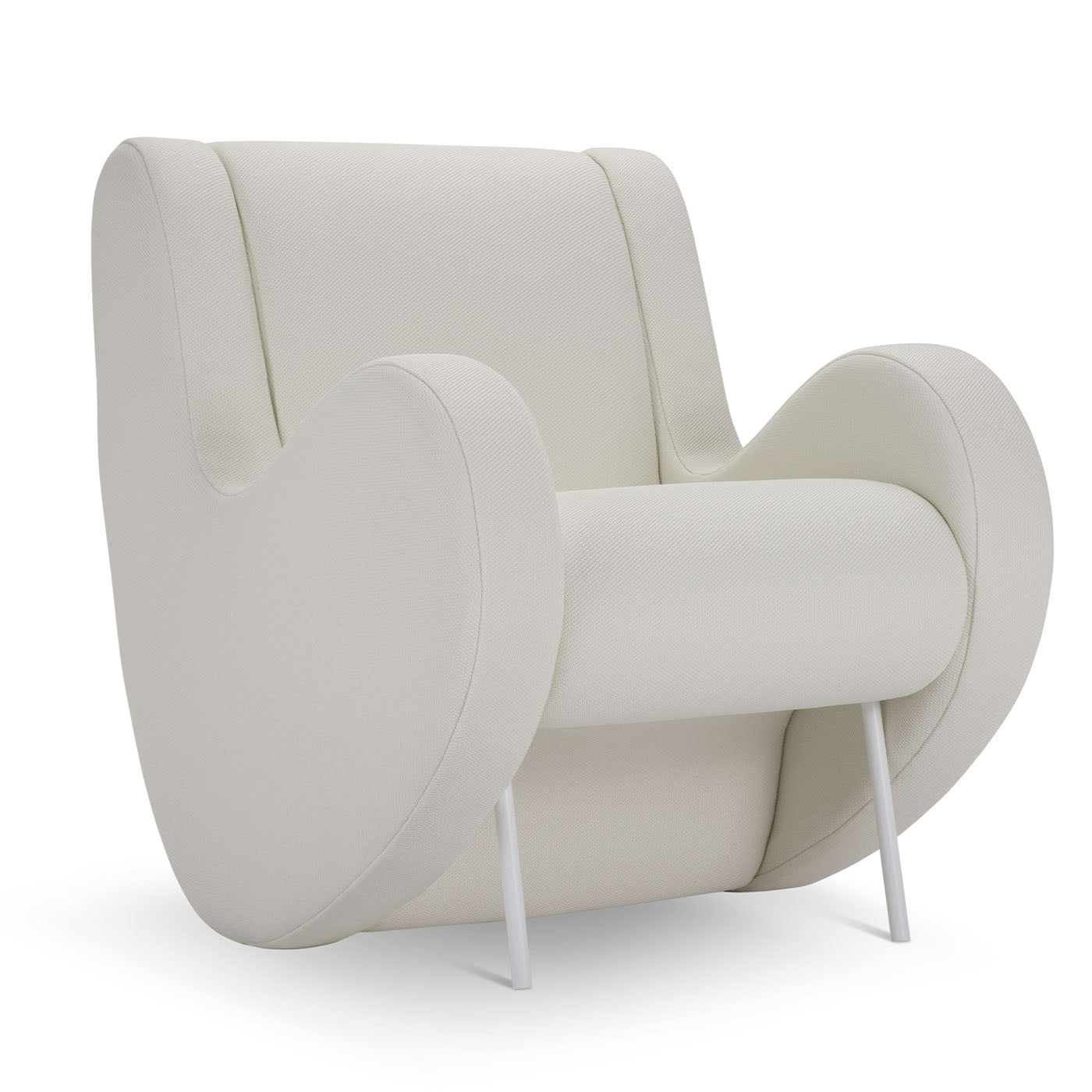 Atina Optic White Armchair By Simone Micheli  - Alternative view 1