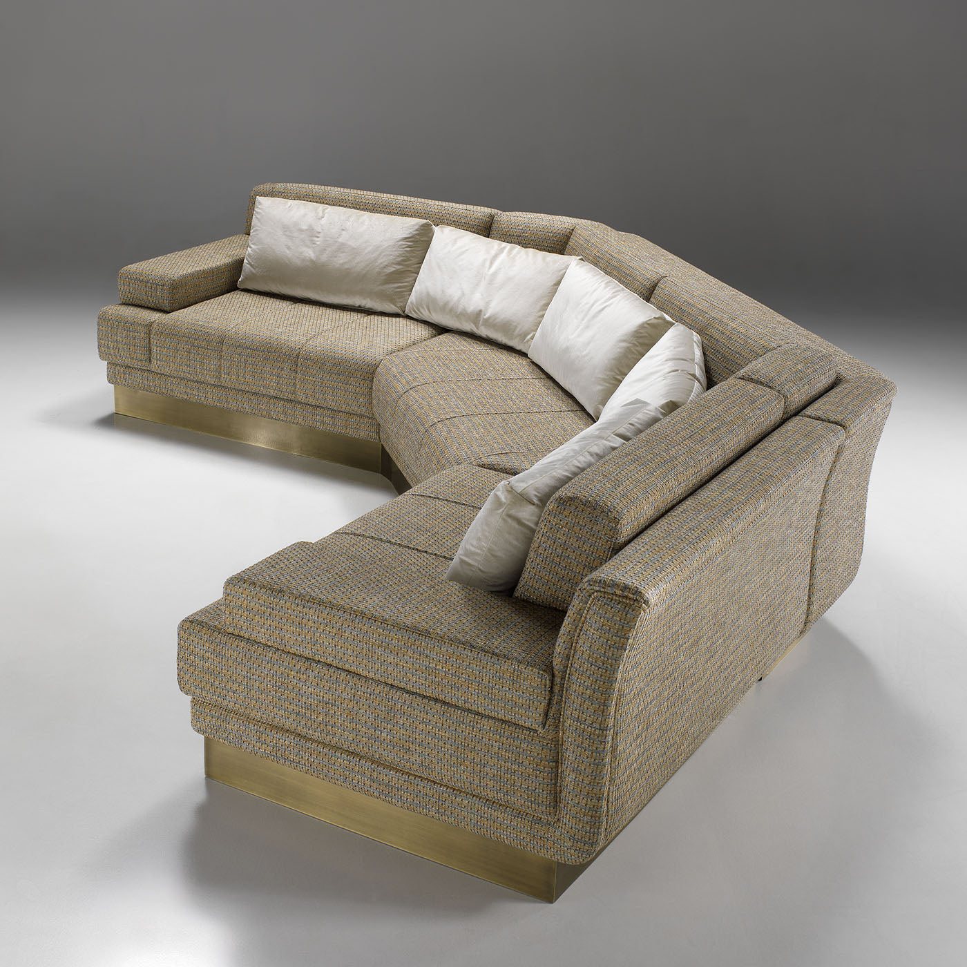 Boulevard Melange Brown & Gray Modular Sofa - Vue alternative 1