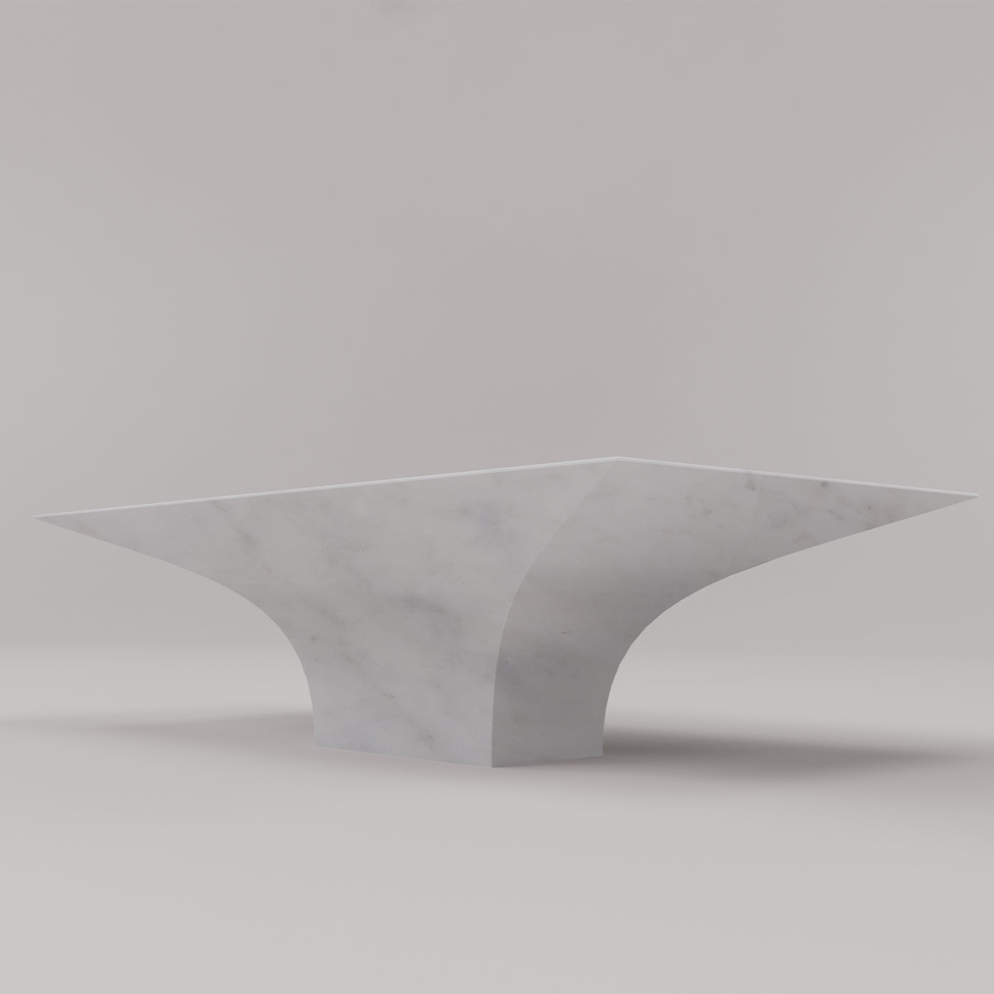 Table basse rectangulaire Sicorace en carrare blanc - Vue alternative 3