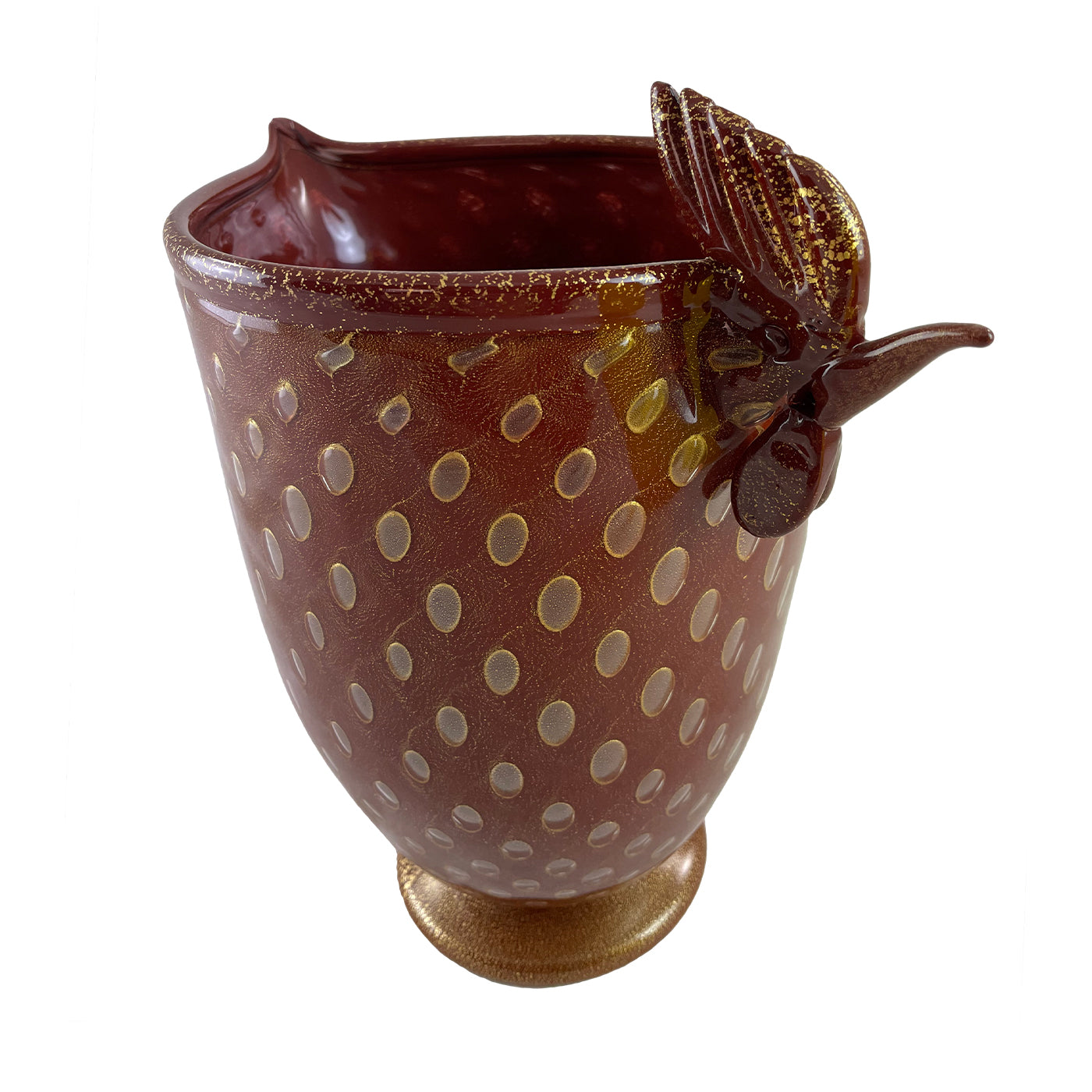 Gallo Small Zoomorphic Brown Glass Vase - Alternative view 1