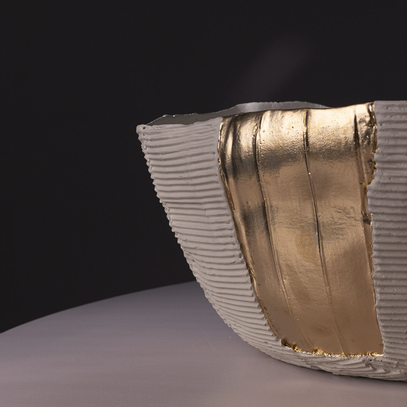 Cartoccio Light sand and Gold Bowl - Alternative view 4