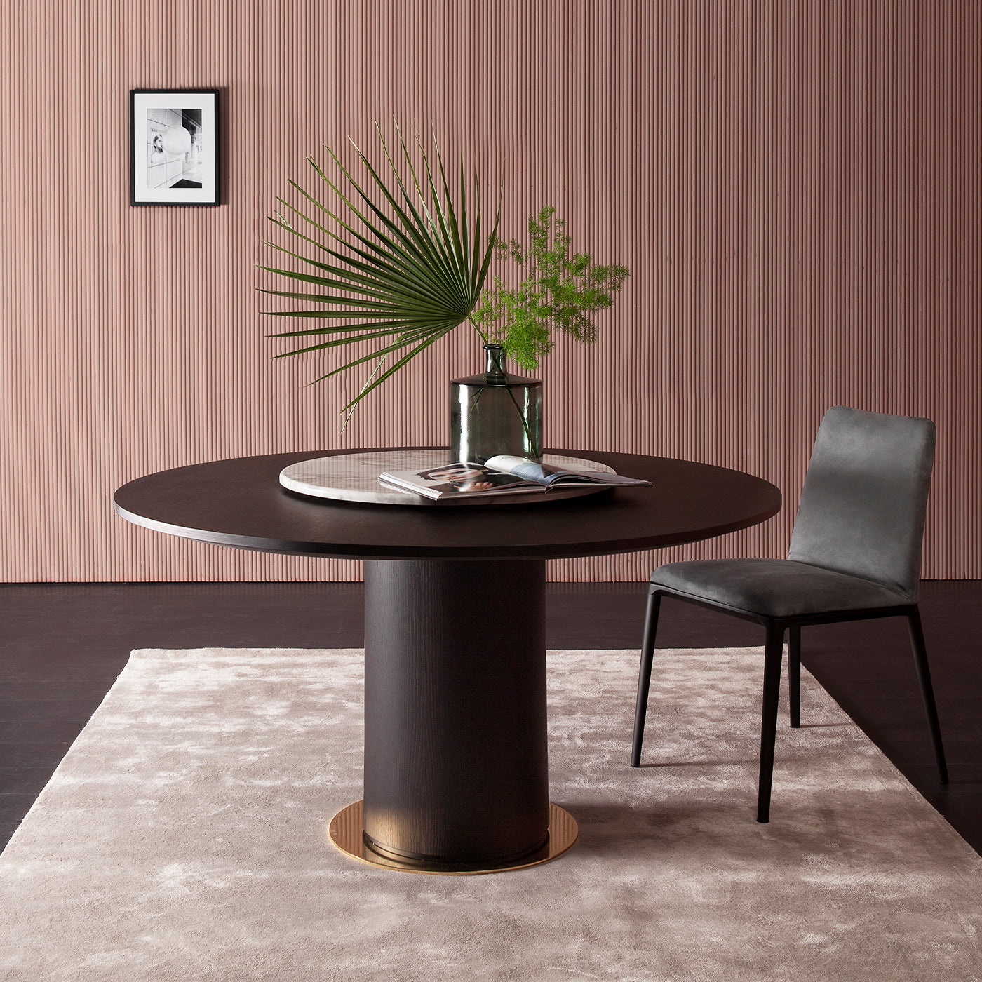 Circle Dining Table with Lazy Susan by Gianluigi Landoni - Alternative view 1