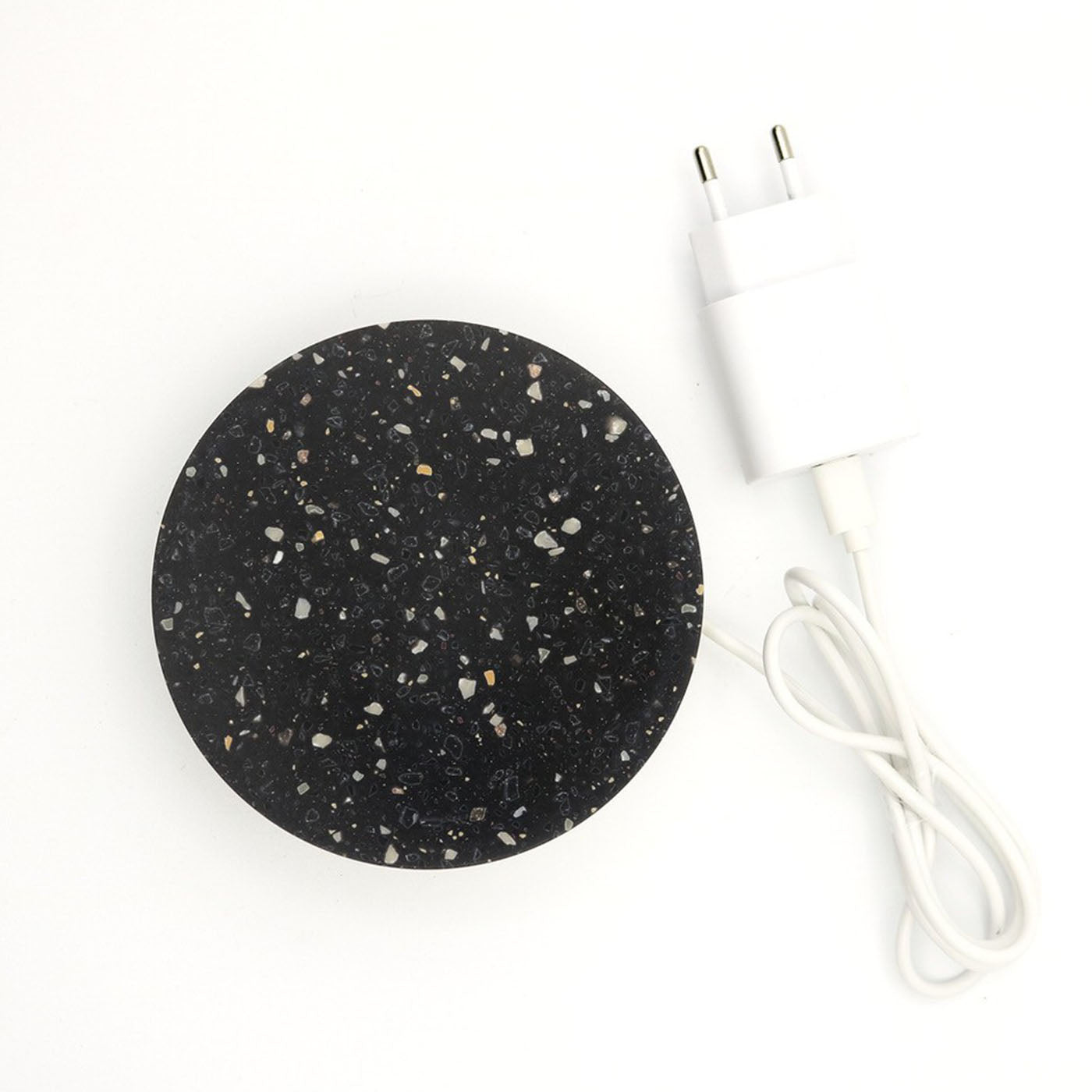 Deep Night Sky Corian Marble Base Small Wireless Charger - Alternative view 2