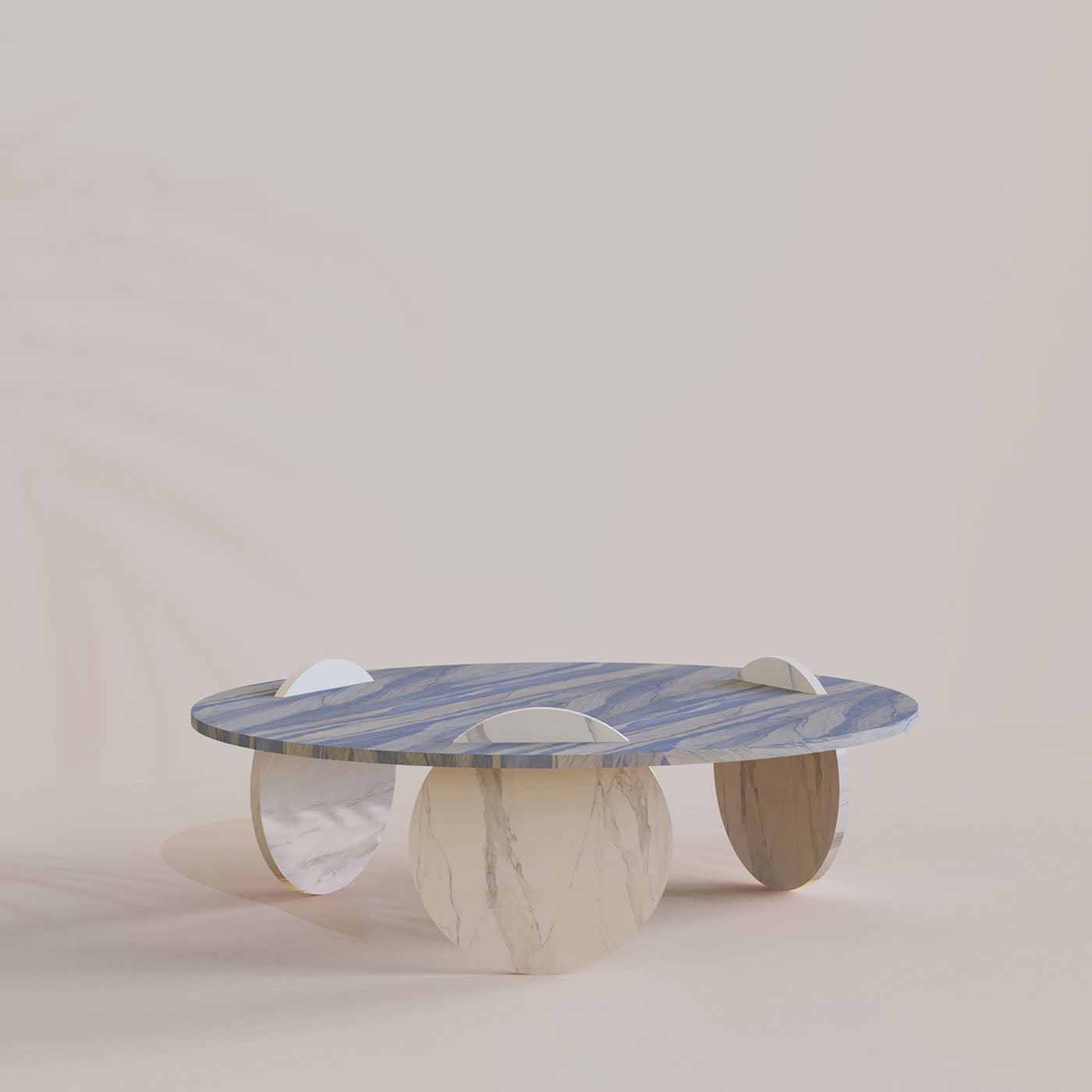 Circus Blue & White Marble Coffee Table by DebonaDemeo - Alternative view 1