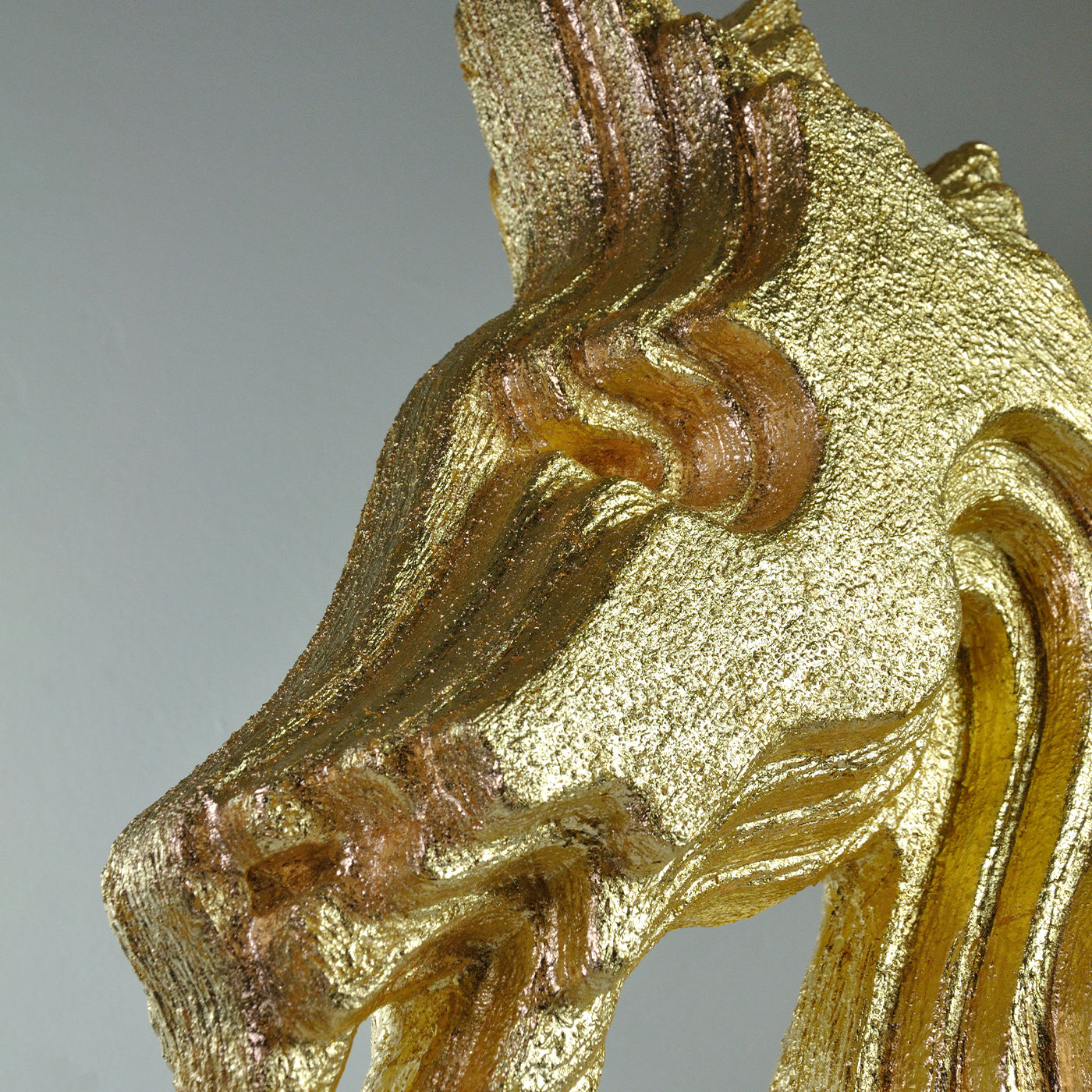 Goldkopf Pferd Goldene Skulptur - Alternative Ansicht 4
