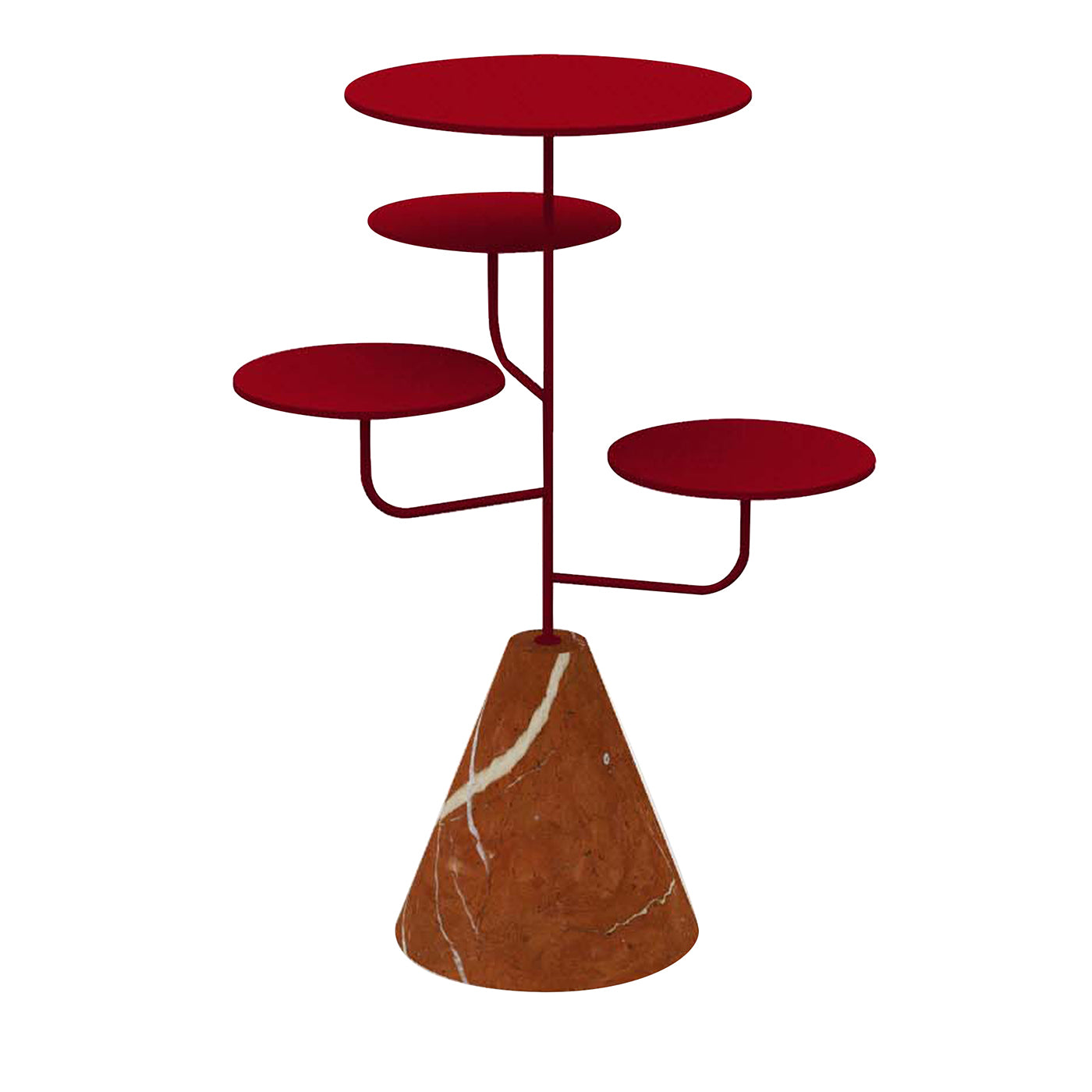 Condiviso 4-Tier Ruby Red/Red Alicante Serving Stand - Main view