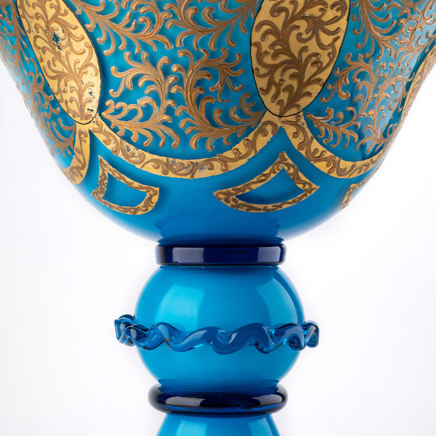 Stmat Bol bleu et or en forme de gobelet - Vue alternative 2