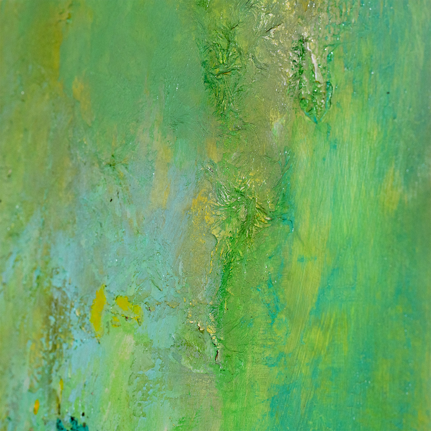 Green Rebirth Abstract Painting by Giuseppe Caiafa - Alternative view 3