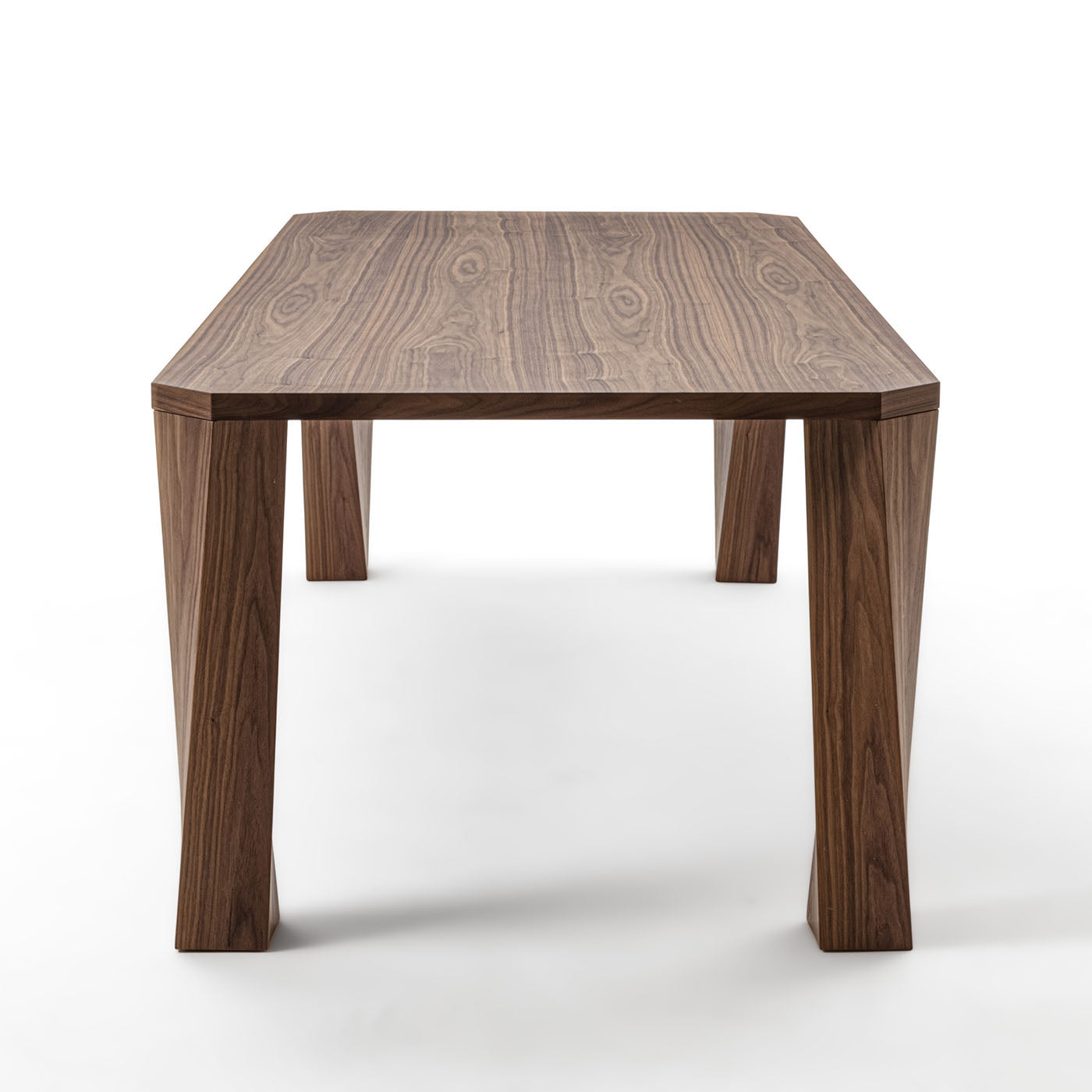 Super Twist Rectangular Canaletto Walnut Wood Table - Alternative view 2