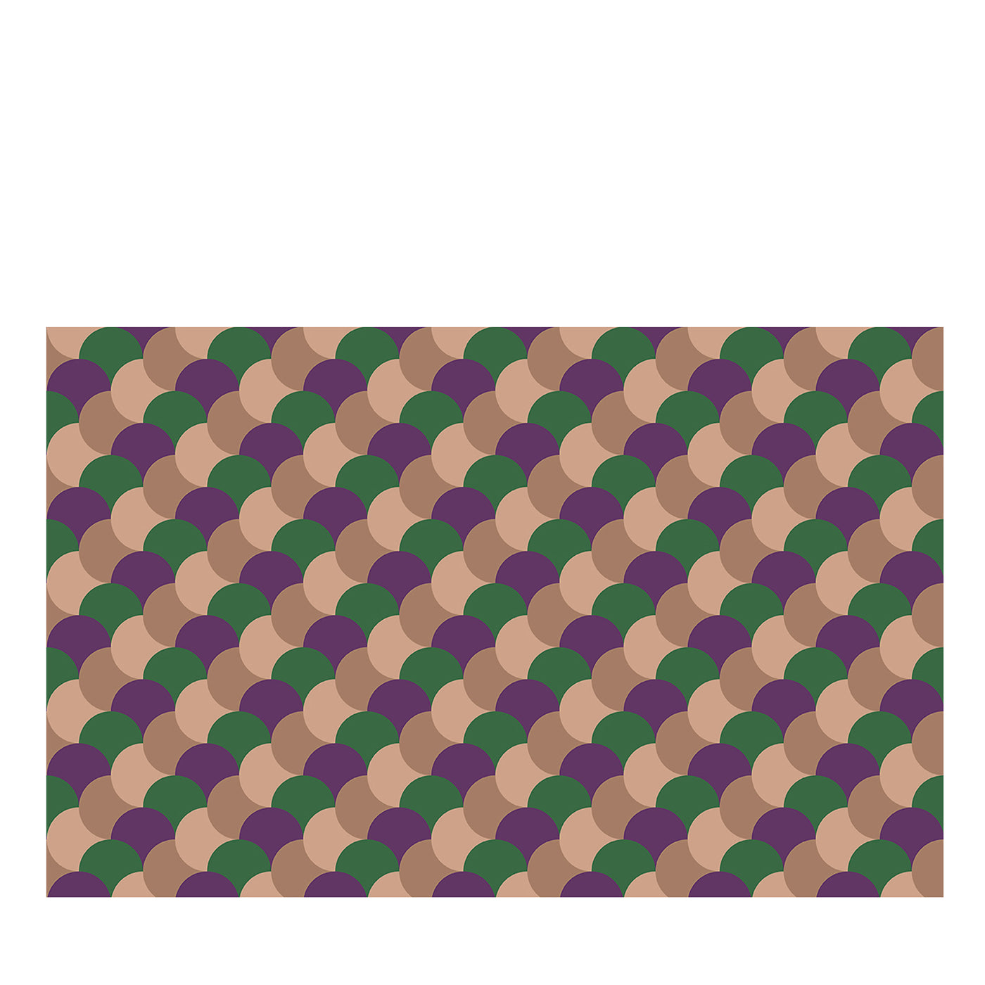 Papier peint festonné violet - Vue principale