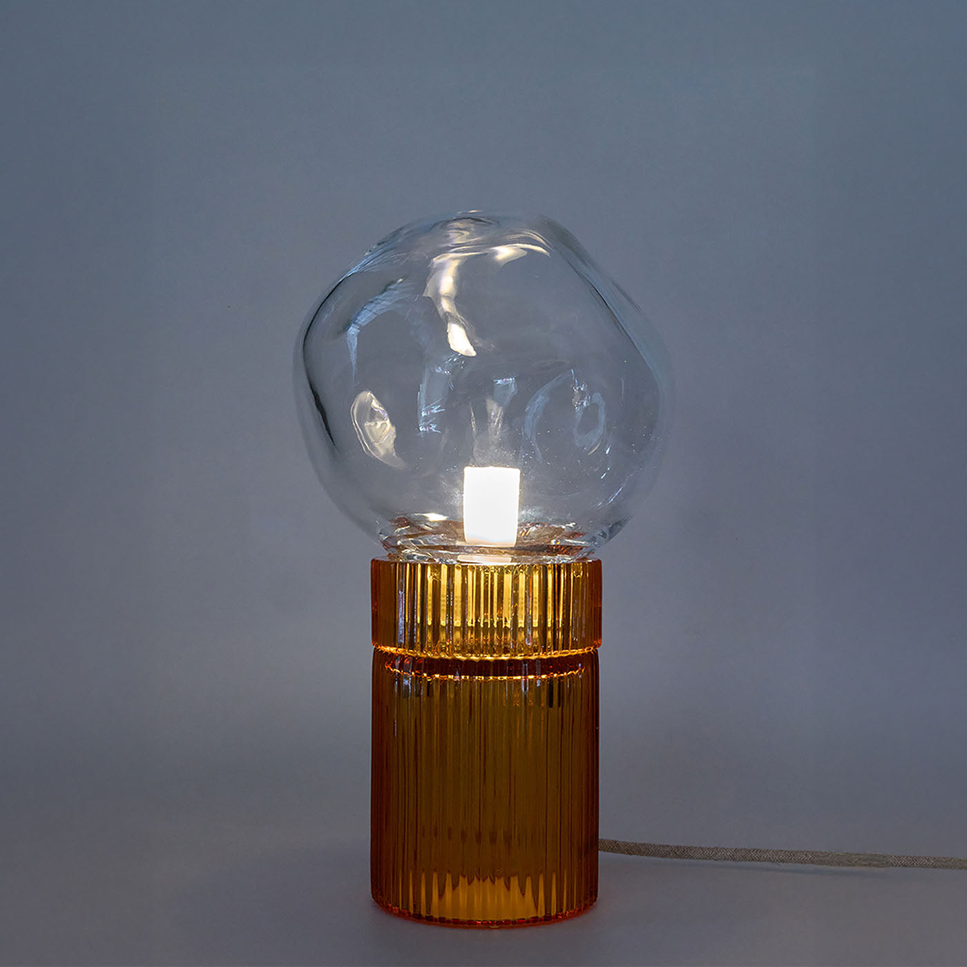 Nina Nuvola Amber & Clear Crystal Table Lamp - Alternative view 3