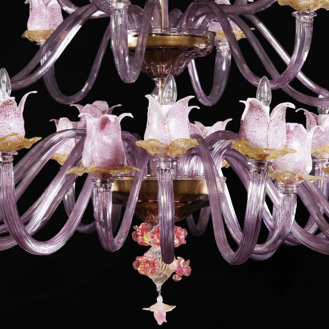 Lámpara de araña rosa Magnolia - Vista alternativa 2